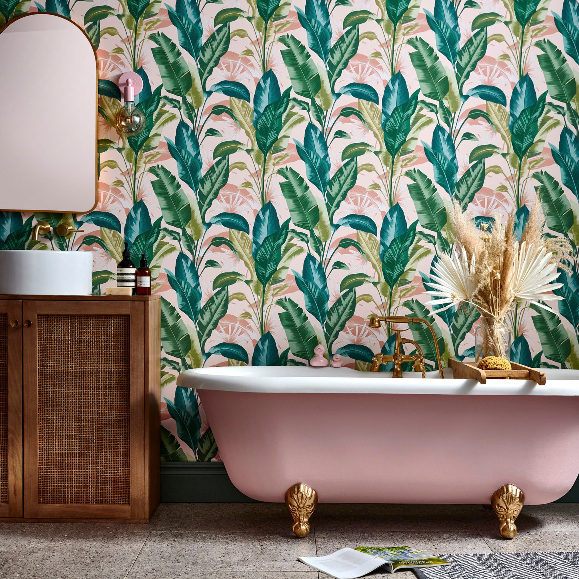 Envy Vliestapete Leaf It Out Midnight, Sunrise and Twilight, glatt, gemustert, (1 St), gemustert, FSC® zertifiziert, mit lebhaftem Druck, 10 Meter Довжина