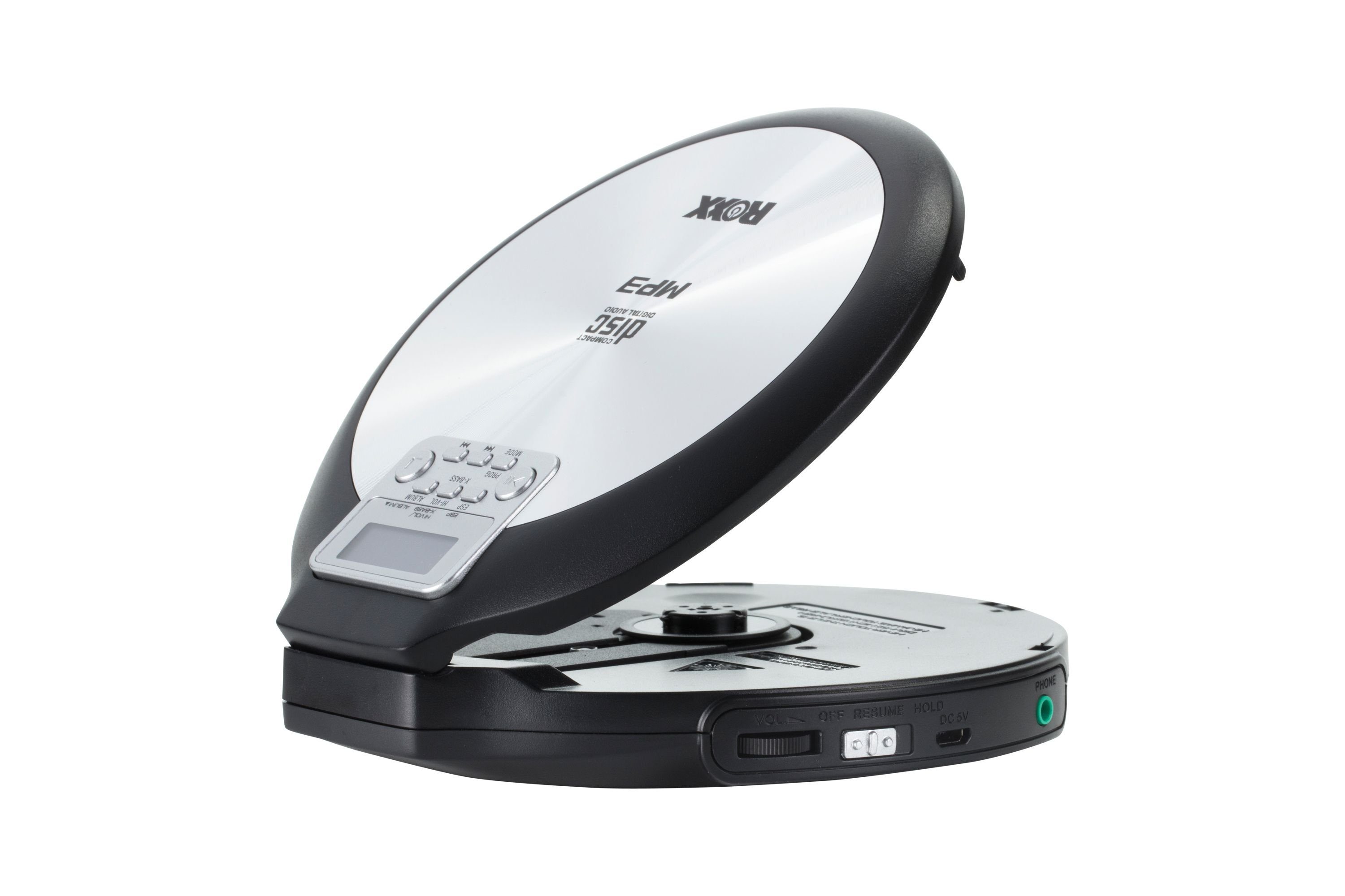 ROXX PCD 600 CD-Player (Tragbarer CD Player mit Kopfhörer, MP3 fähig, Antishock) – Bild 5 von 5