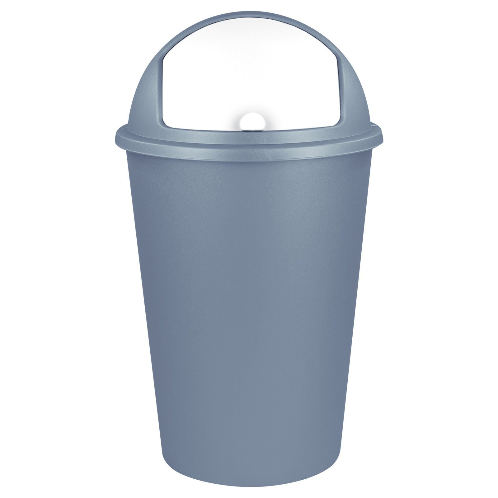Koopman Mülleimer Abfalleimer 50L mit Mülltonne Bad Farbauswahl, Papierkorb Rauchblau Müllsammler Müllbehälter Büro Küche
