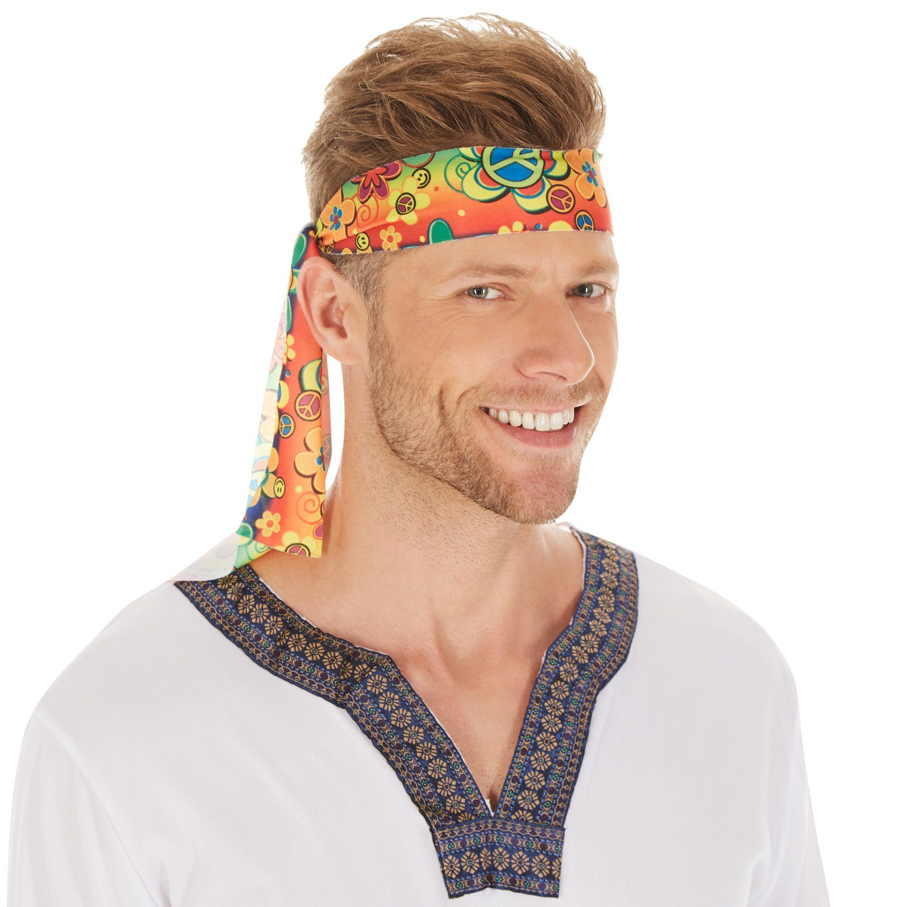dressforfun Hippie-Kostüm Herrenkostüm Hippie Jimmy, Jersey-Elastik-Langarmshirt