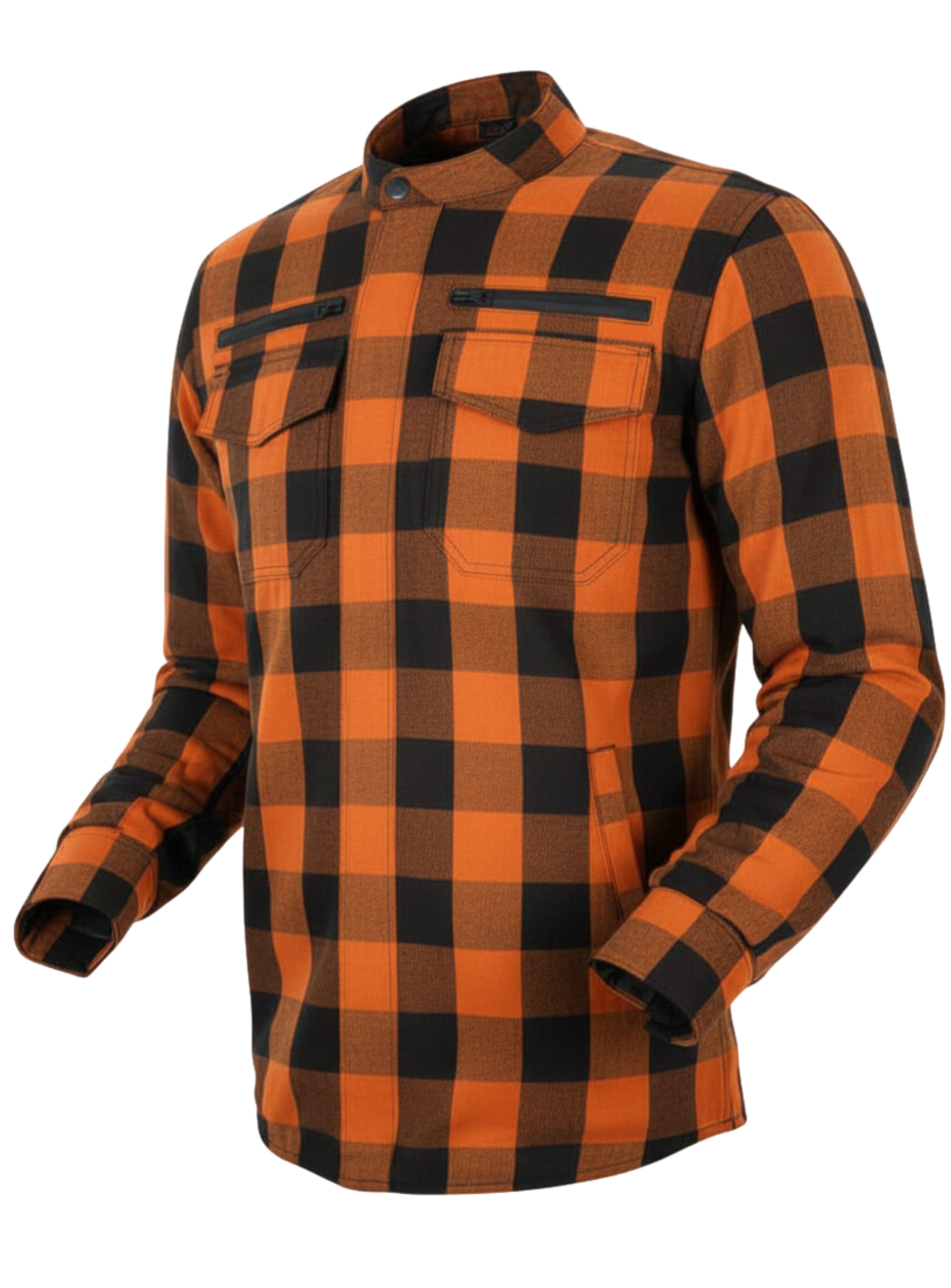 Motorradjacke Herren Motorradhemd mit Protektoren, Aramid, wasserdicht, Lumberjacke