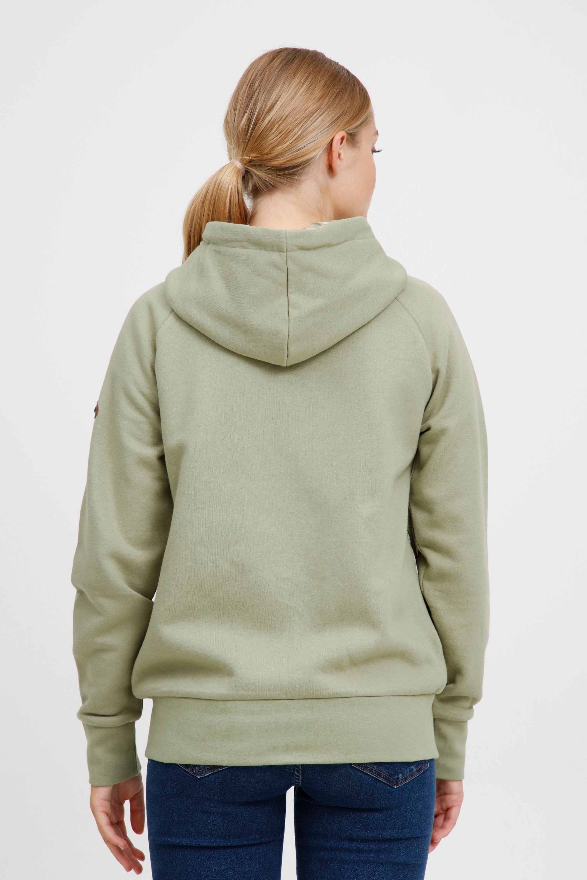 OXMO Kapuzensweatjacke OXUlla Kapuzensweatjacke mit Kordelzug