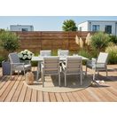 KONIFERA Garten-Essgruppe Edessa, TOPSELLER!, (Set, 19-tlg., 6x Sessel, 6x Sitzauflagen, 6x Rückenauflagen,1x Tisch), bestehend aus 6 Sesseln mit Auflagen, 1 Tisch