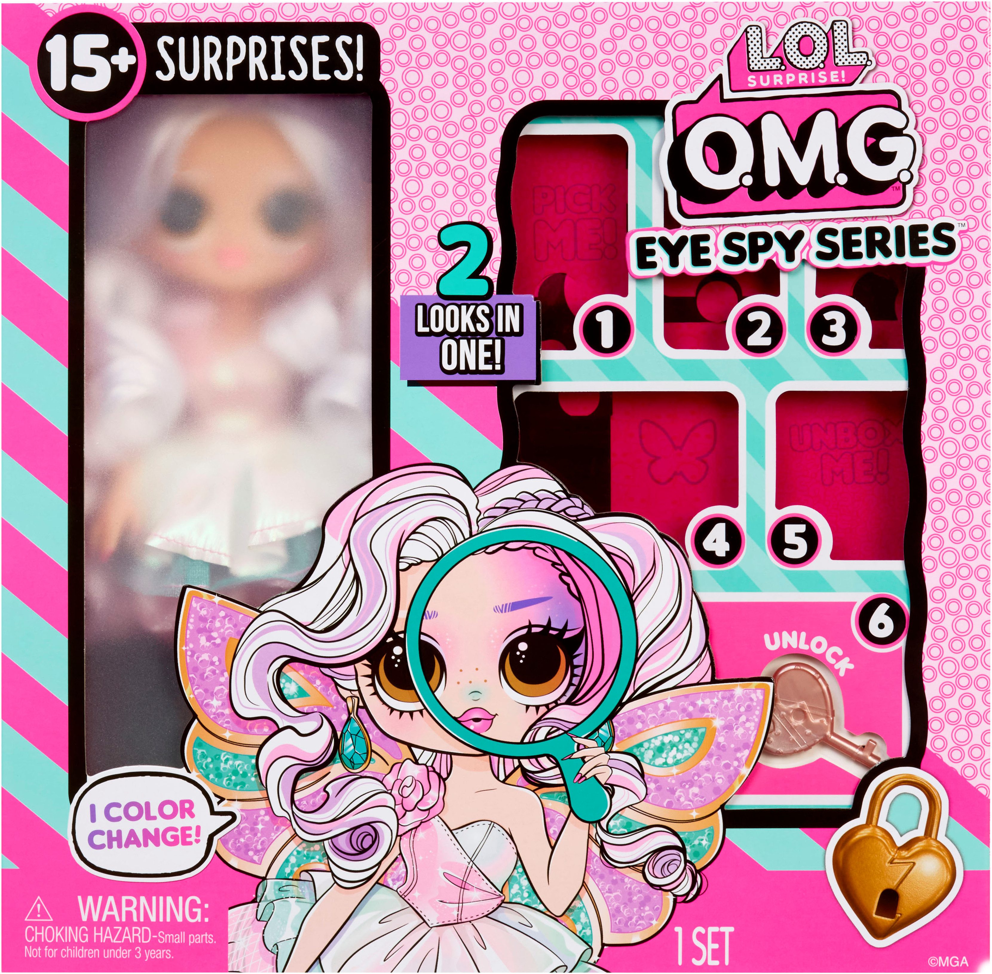 L.O.L. SURPRISE! Anziehpuppe L.O.L. Surprise OMG Eye Spy - Fairy, mit magischem Farbwechsel