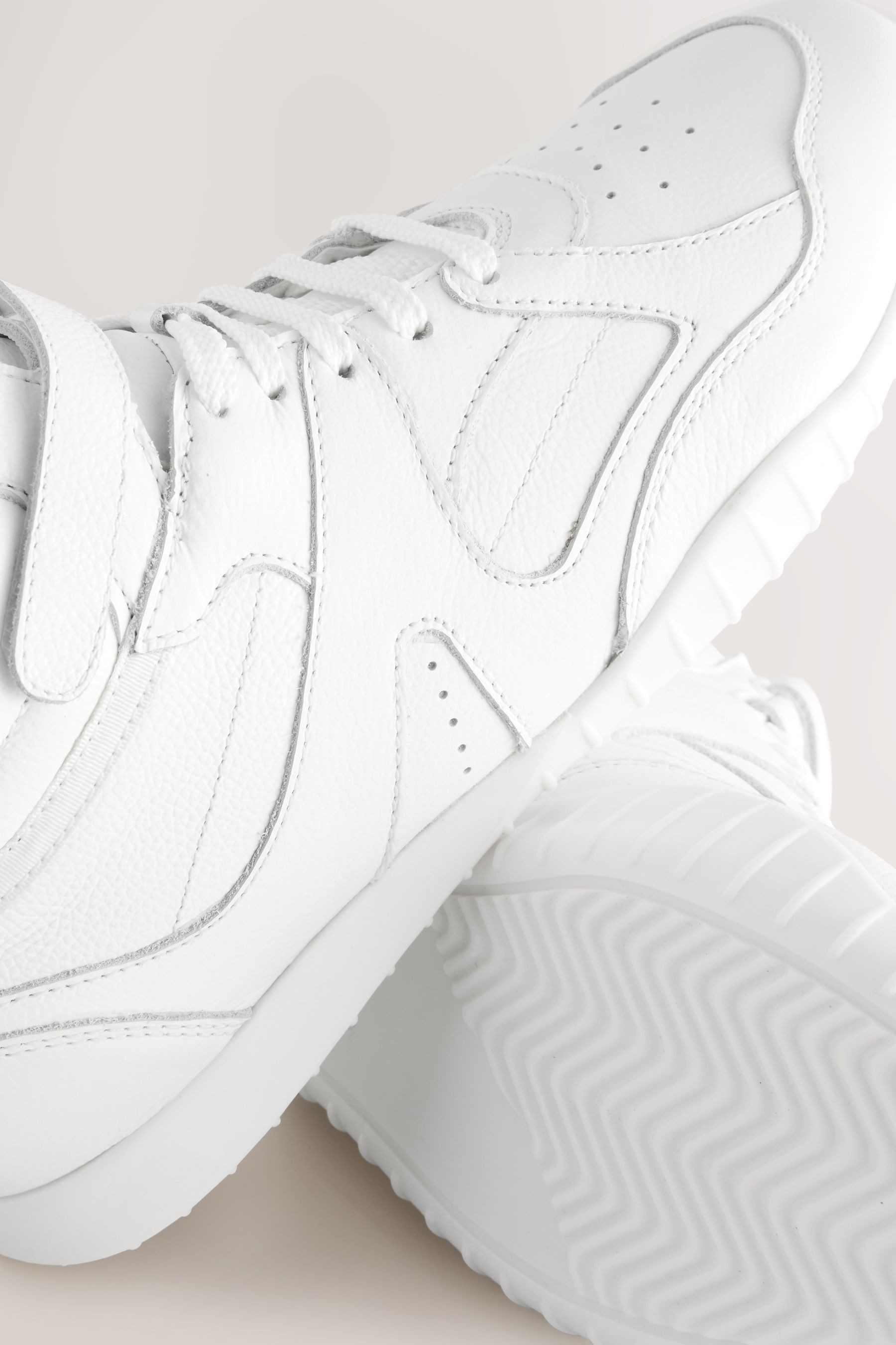 self Self. Hoher Schnürsneaker aus Leder Sneaker (1-tlg)