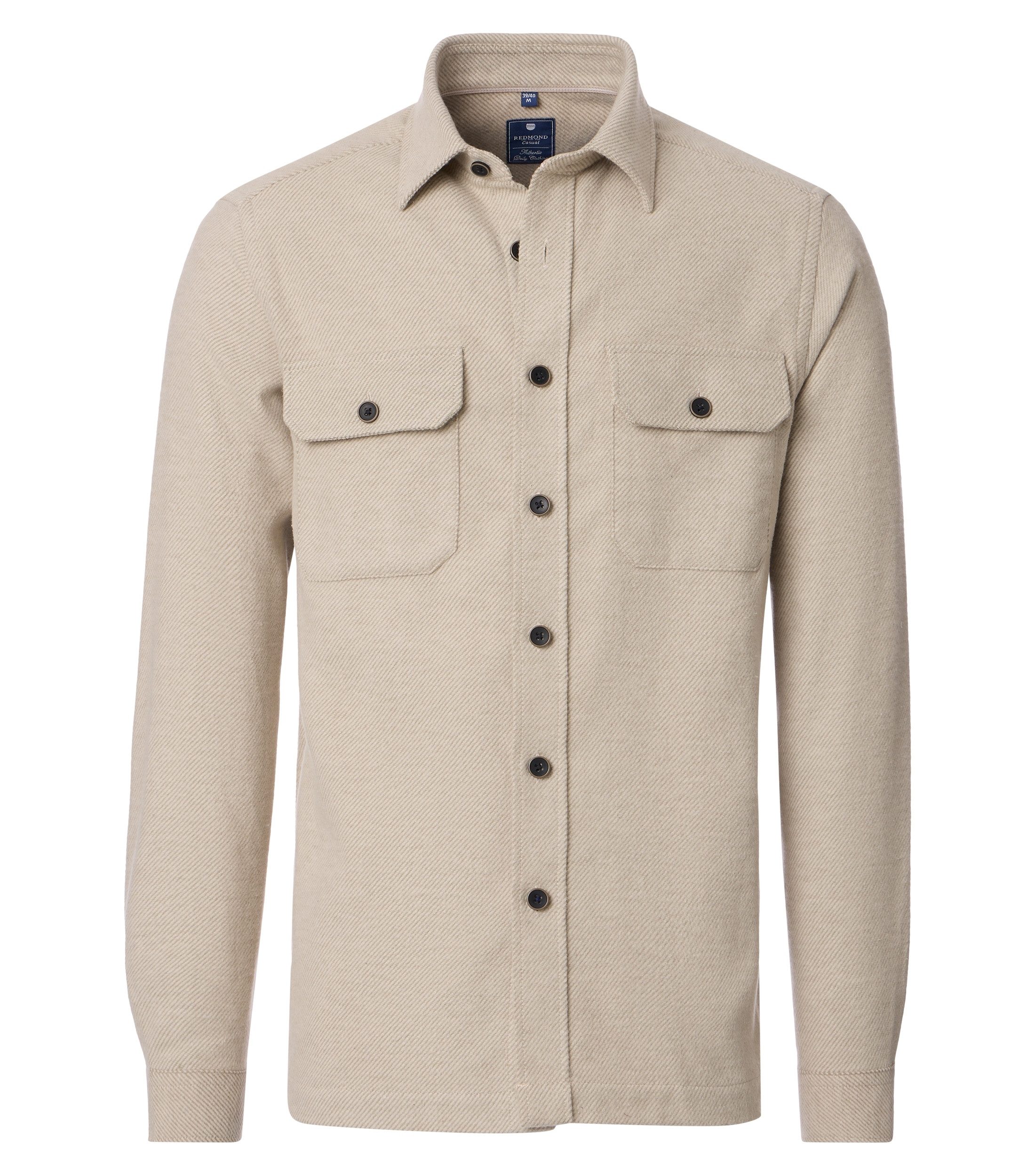 Redmond Langarmhemd uni Overshirt (200-tlg) günstig online kaufen