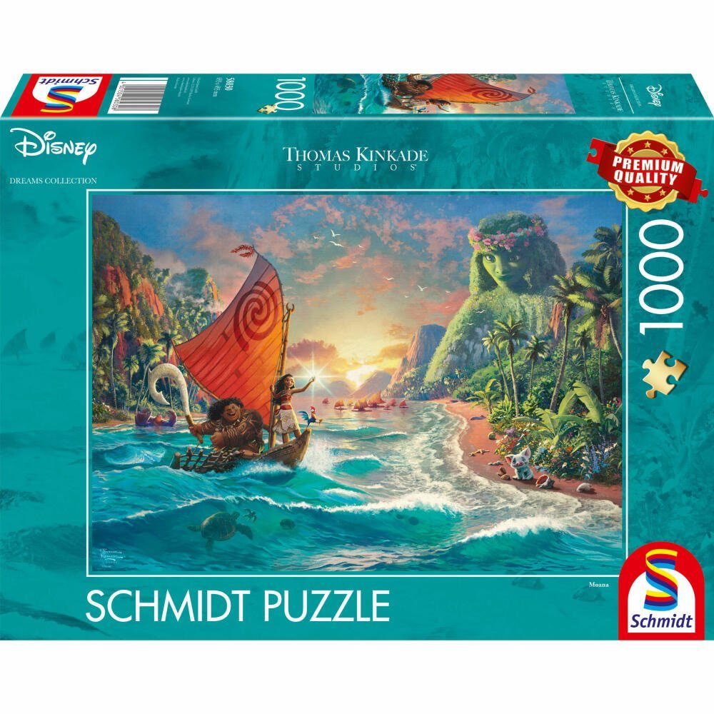 Schmidt Spiele Puzzle Disney Vaiana Moana Thomas Kinkade 1000 Teile, 1000 Puzzleteile
