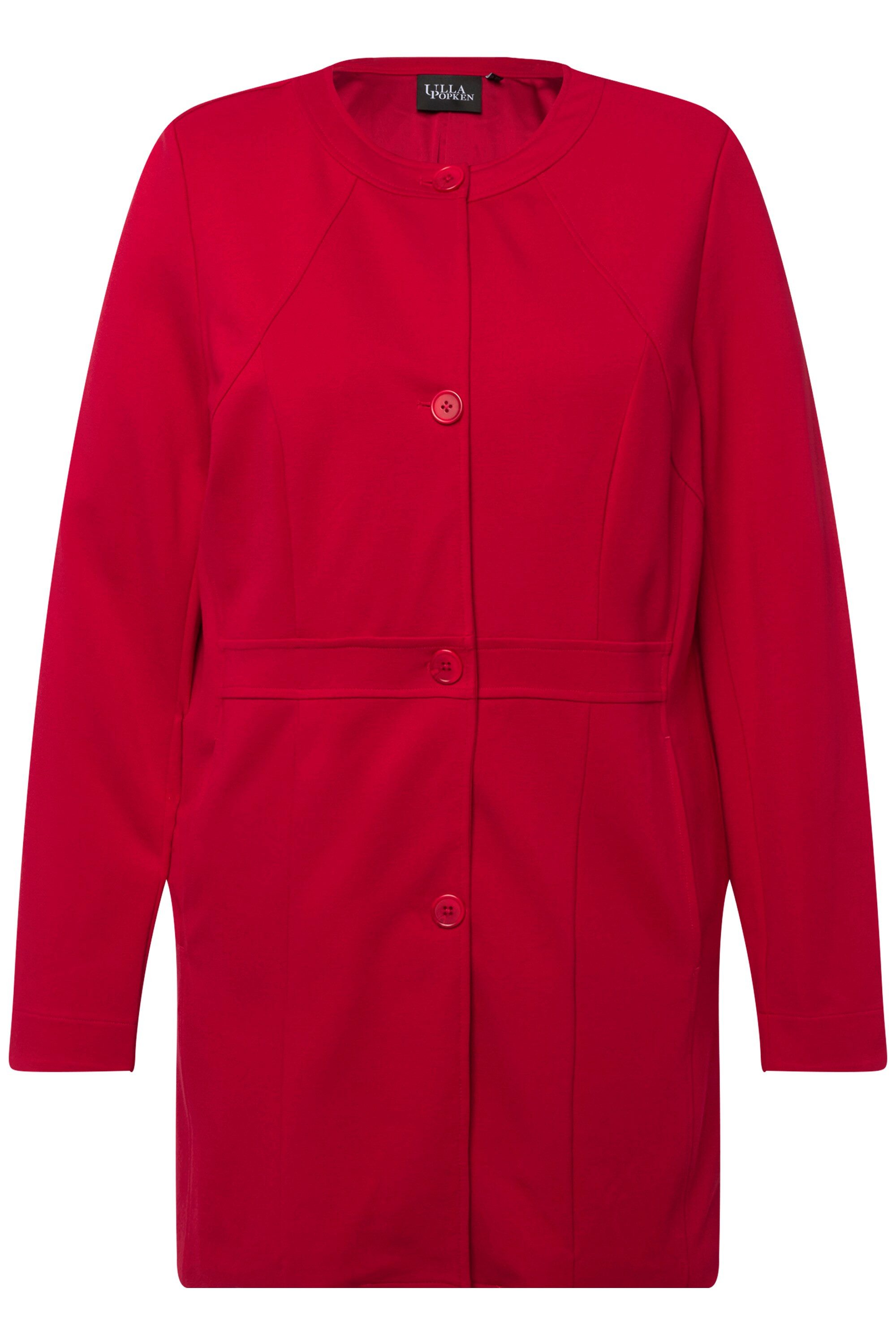 Ulla Popken Jerseyblazer Longblazer Ziernähte Rundhals günstig online kaufen