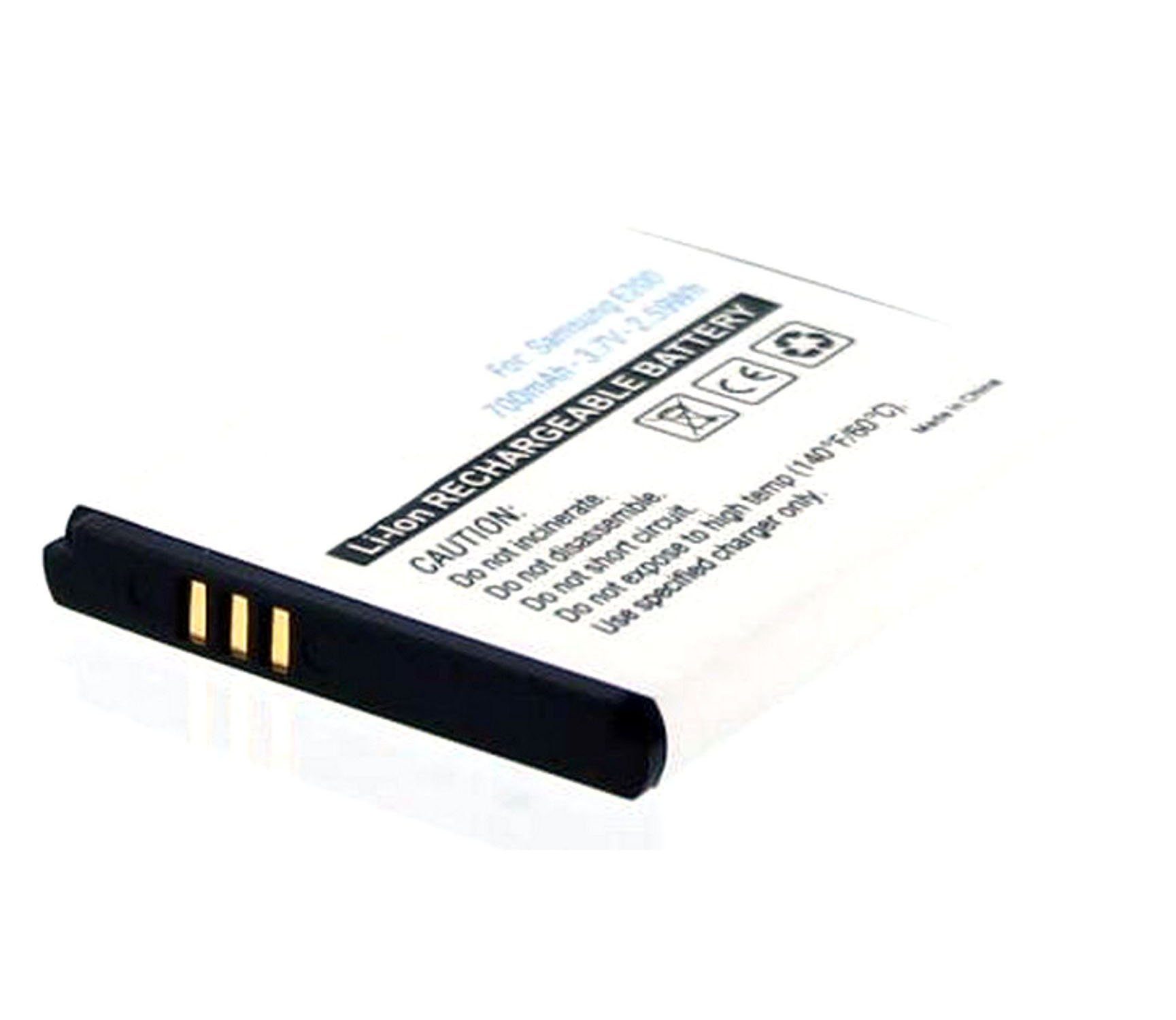 MobiloTec Akku kompatibel mit Samsung SGH-J150 Akku Akku 500 mAh (1 St)