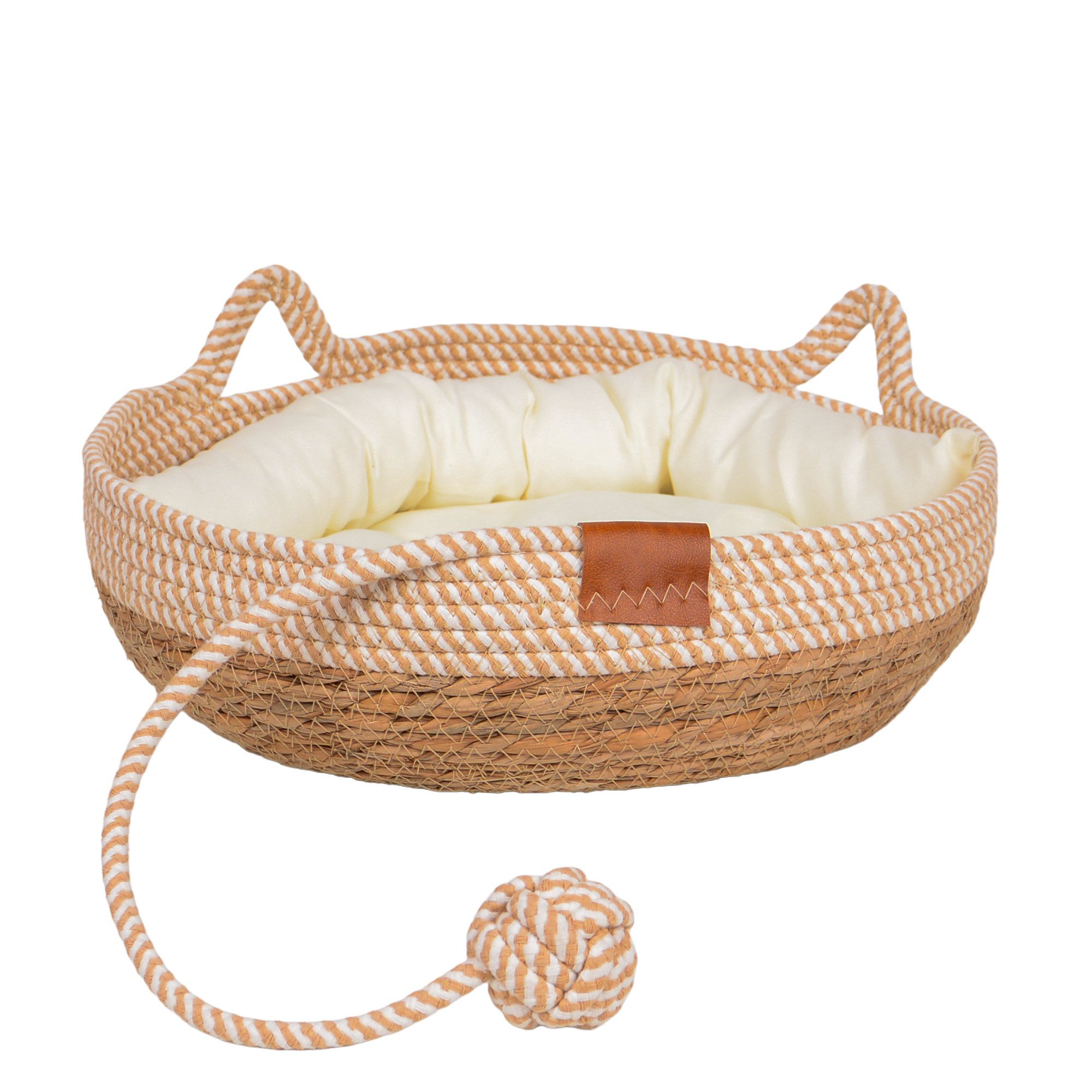 UNUS ANIMALS Tierkorb Katzenkorb "Milo" mit Spielball, Katzenbett mit Spielball