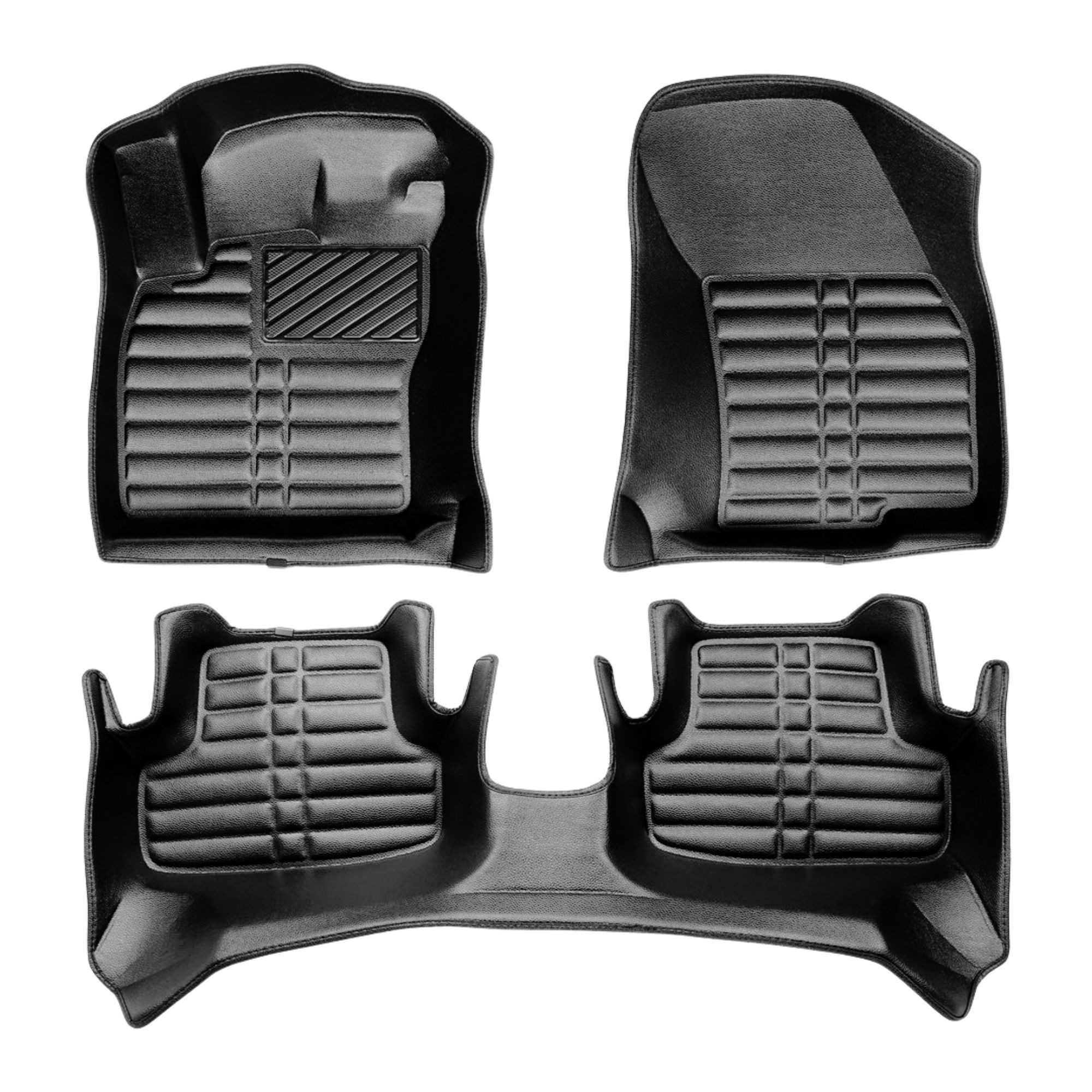 fussmattenprofi.com Auto-Fußmatte 5D Premium Auto Fussmatten für VW T-Roc (1.Gen) 2017-2025 (1 St), für Volkswagen Volkswagen T-Roc