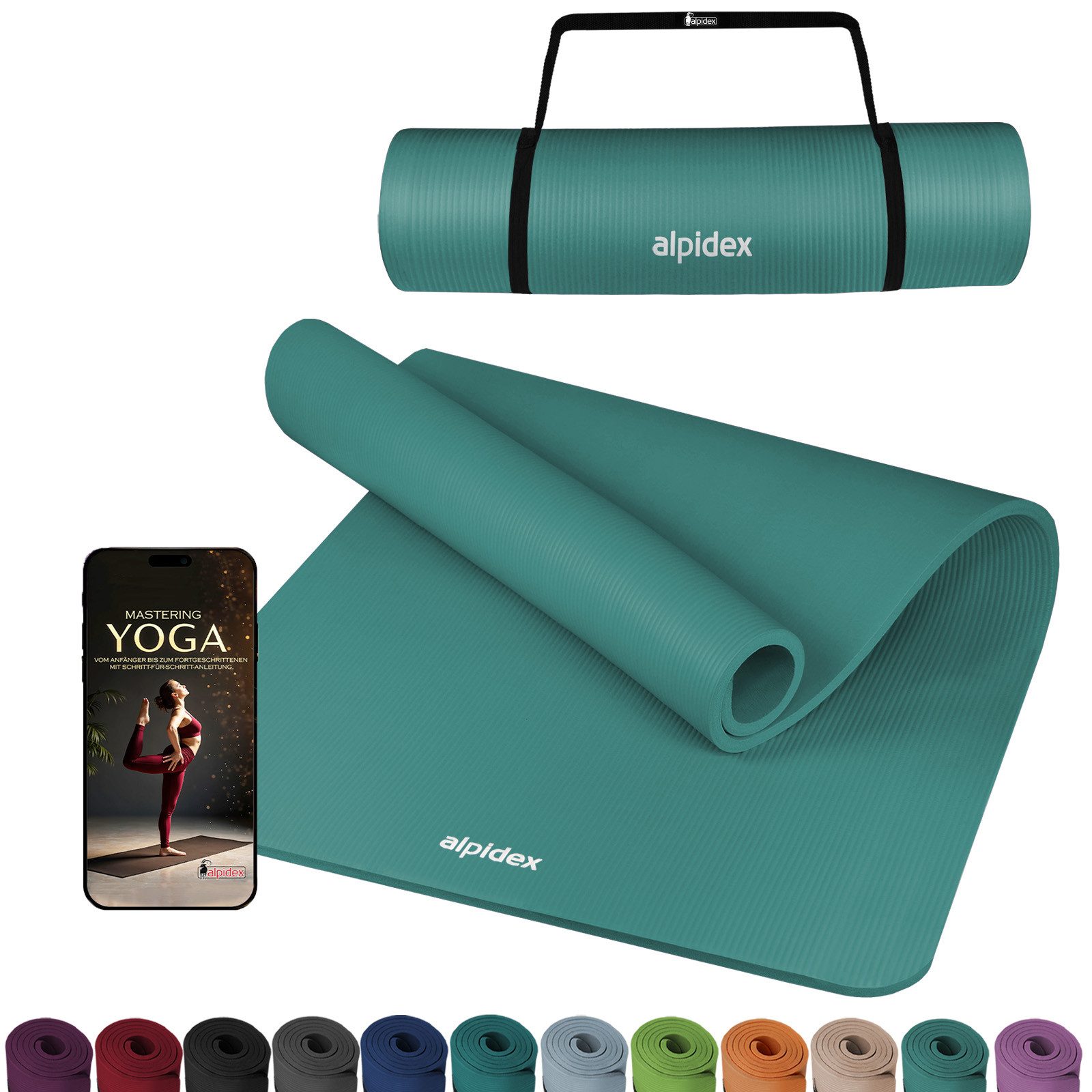ALPIDEX Yogamatte ALPIDEX Yogamatte Extra Dick 1,5 cm