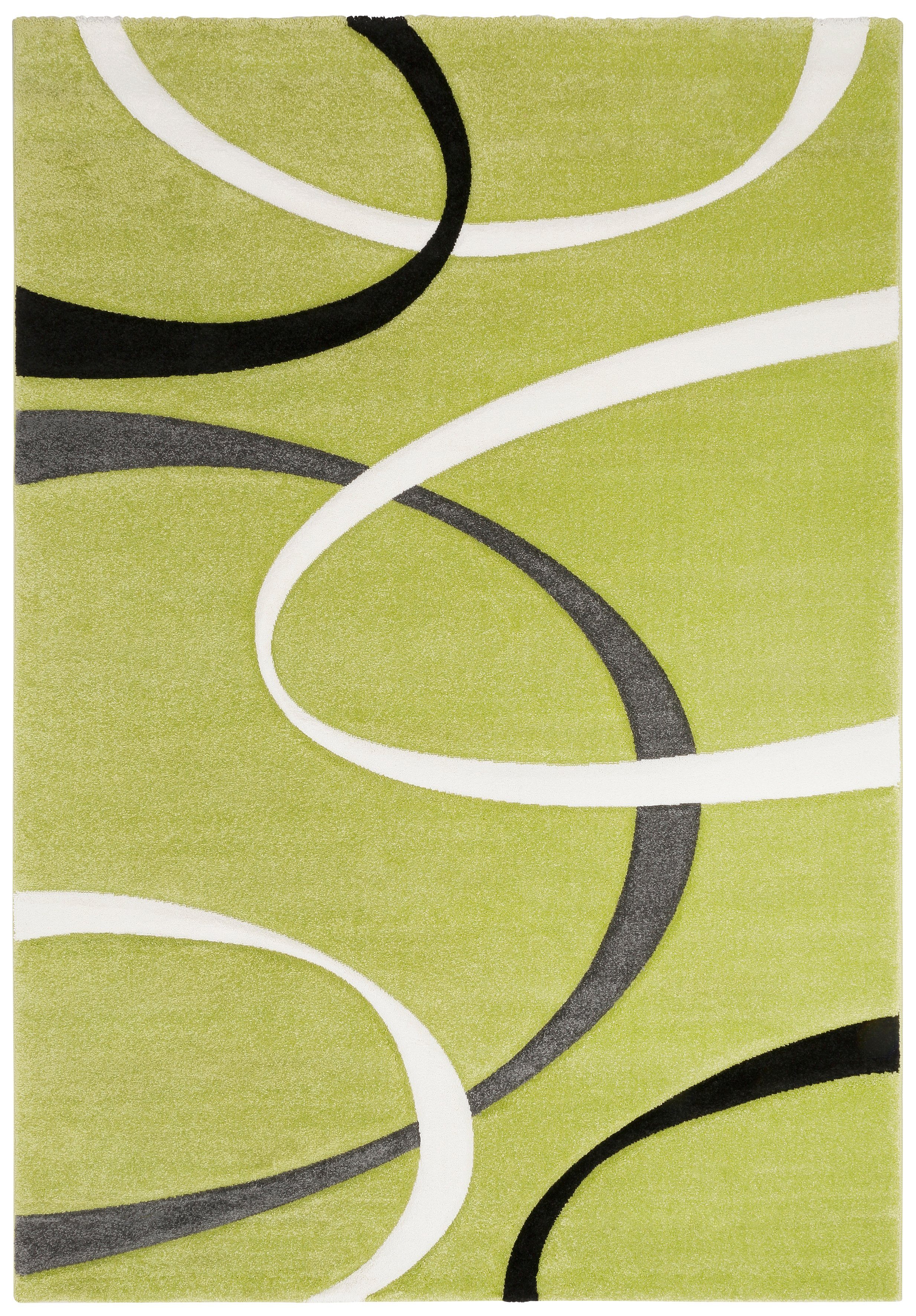 my home Teppich Bilbao, rechteckig, Höhe: 13 mm, handgearbeiteter Konturens günstig online kaufen