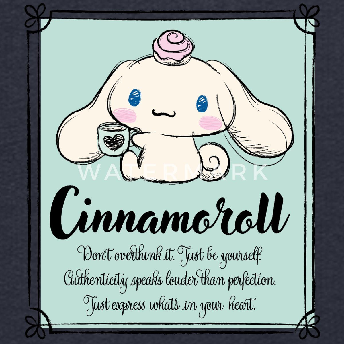 Spreadshirt Hoodie Cinnamoroll Just Be Yourself Kinder Premium Hoodie (1-tlg)