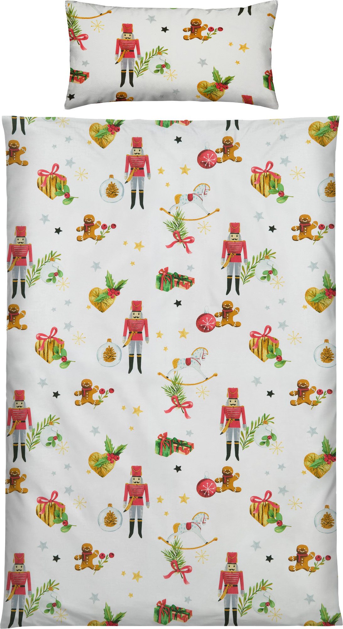 Erwin Müller Bettwäsche Bettwäsche, Baumwolle, Edelflanell Motiv: Weihnachtsmotiv