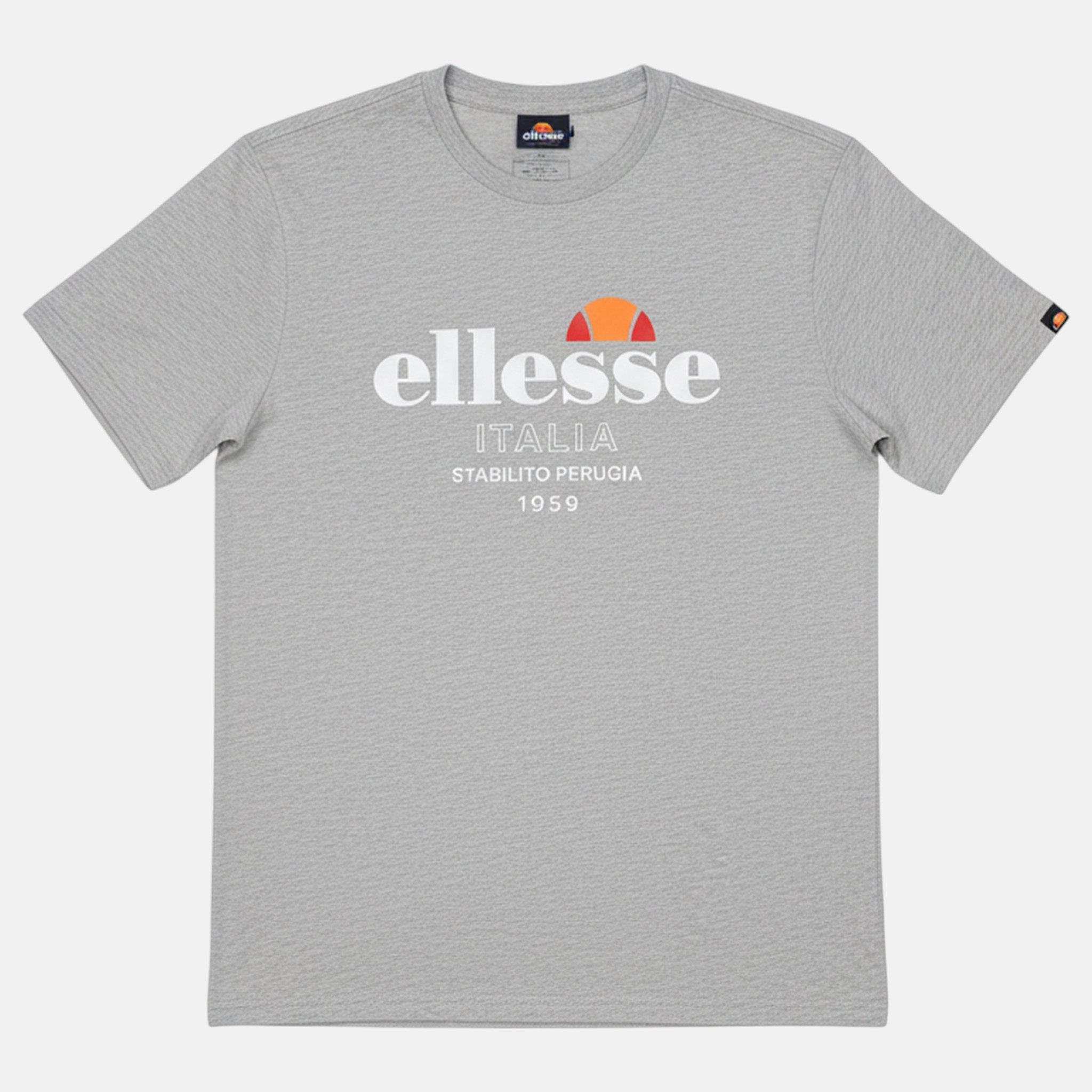 Ellesse T-Shirt Ellesse T-Shirt Herren S - XXL hellgrau melliert Ellesse Sport Shirt