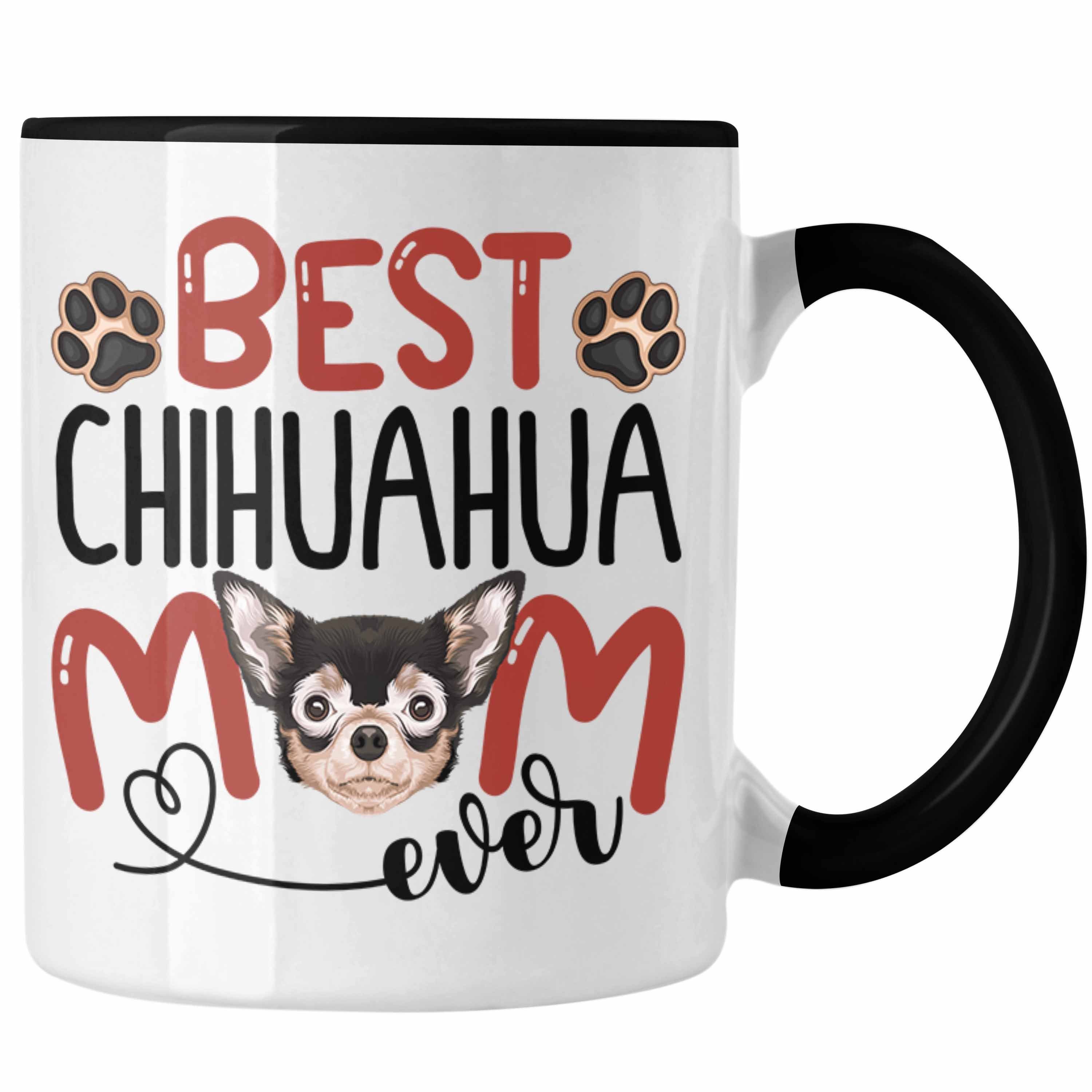 Besitzerin Tasse Tasse Spruch Geschenkidee Schwarz B Chihuahua Trendation Lustiger Geschenk Mom