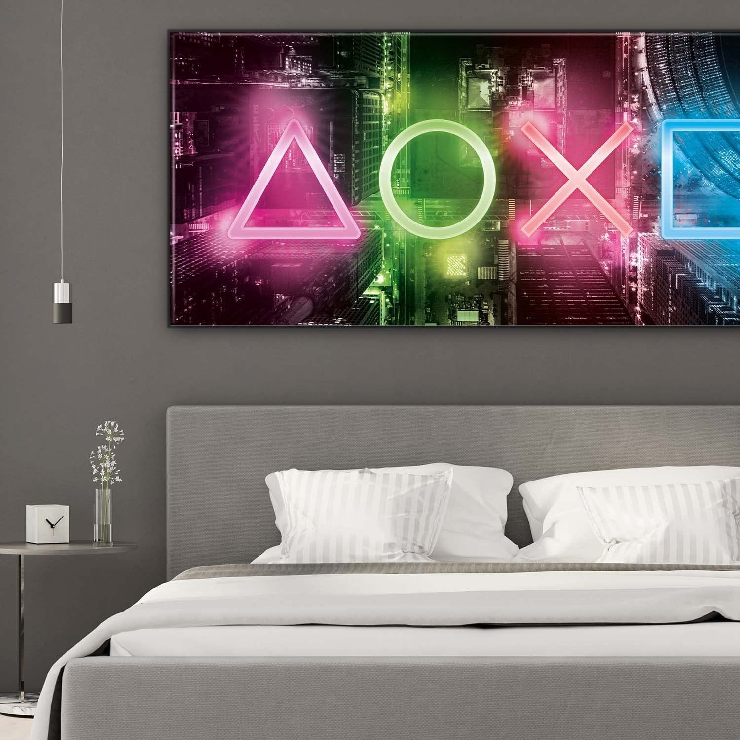 x 100 Fotoposter, Kunstdruck 45 Geometrische Goods+Gadgets cm), Formen Gamer Wand-Dekorationen Spielkonsole Poster (Wandbild