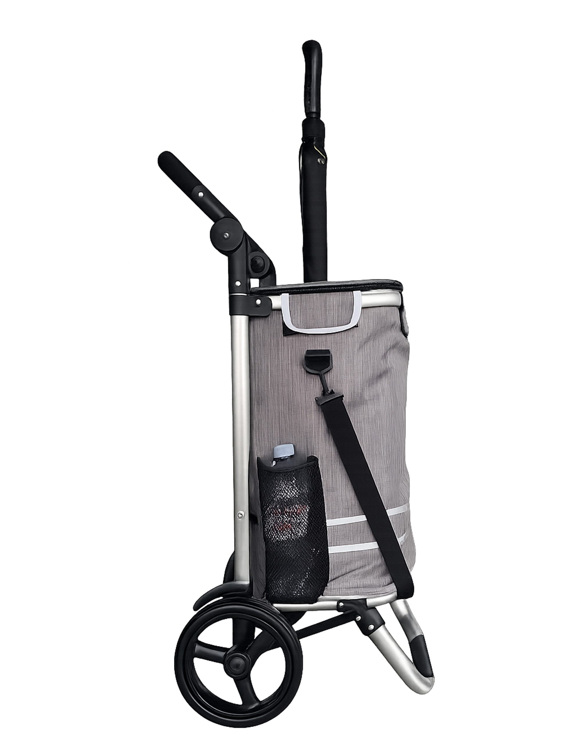 Quick Star Einkaufstrolley Faltbar, Aluminium, 58 l, 50 kg Traglast