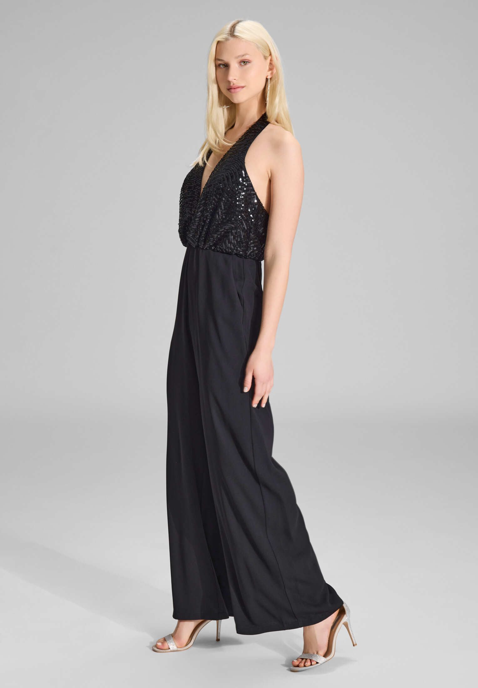 Hey Kyla Jumpsuit - Jumpsuit mit besticktem Top aus Paillette Oberteil in lockerer Passform – Bild 5 von 5