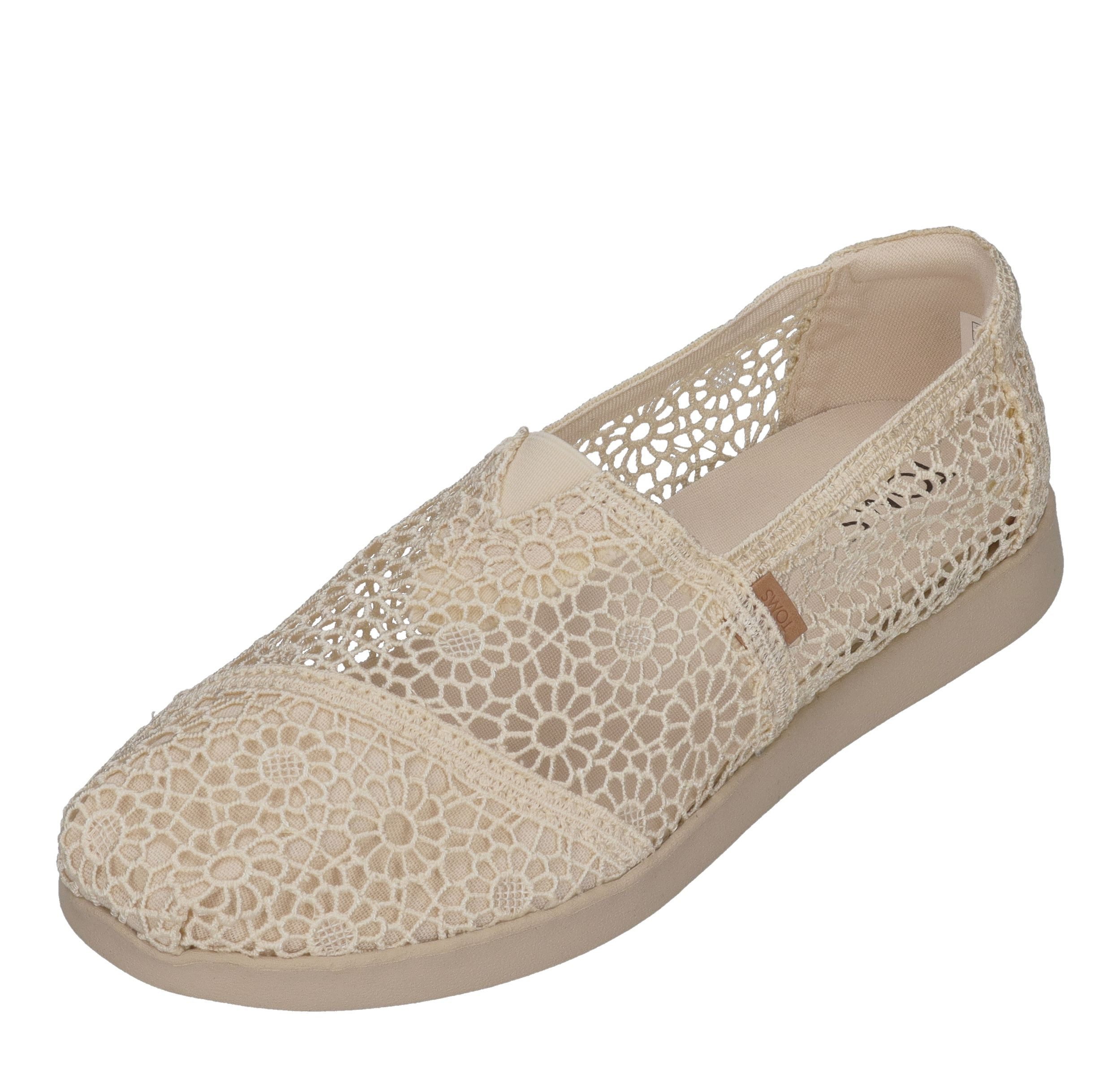 TOMS ALPARGATA PLUS Espadrille Natural Moroccan Crochet