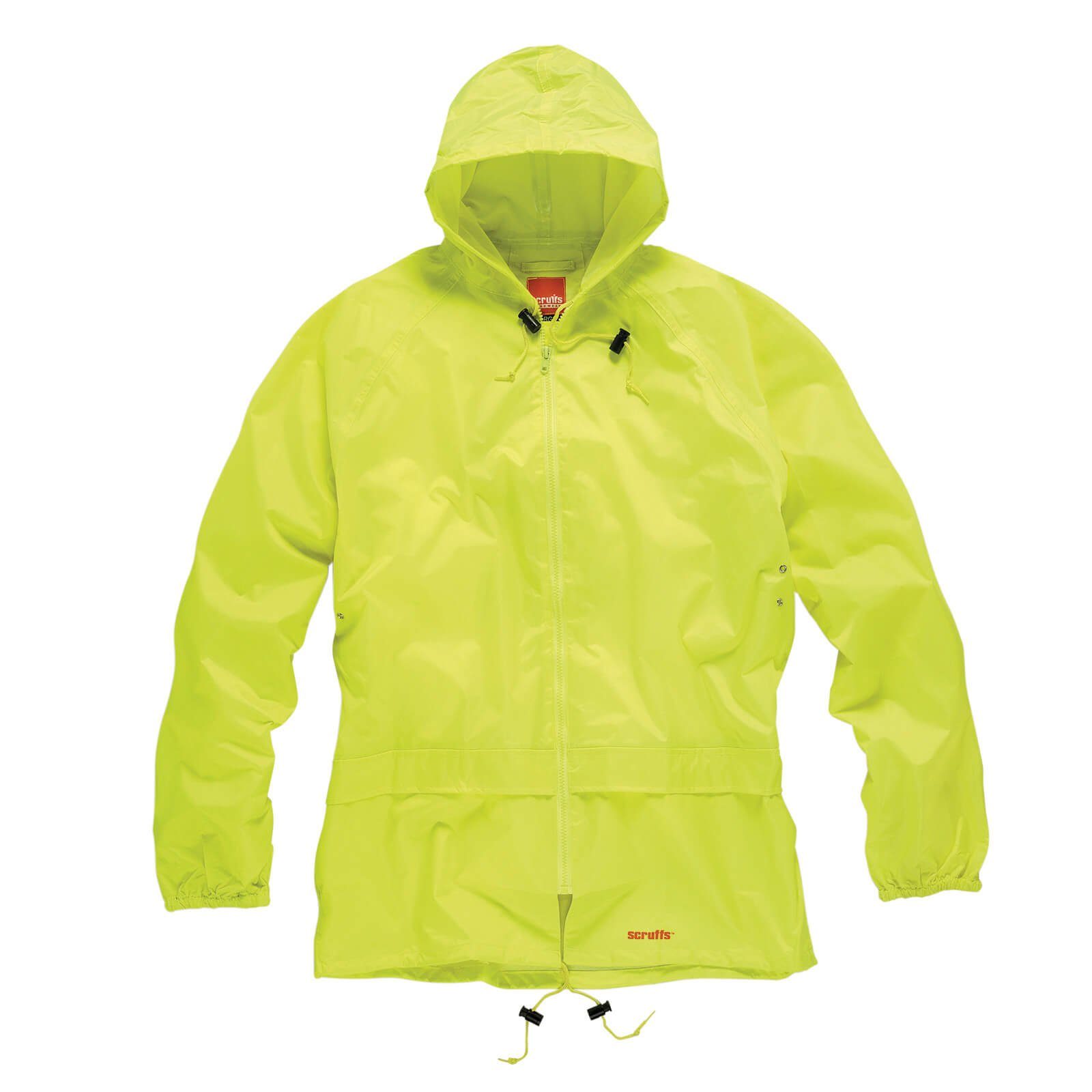Arbeitsjacke Regenanzug neon gelb, Regenjacke Regenhose Set Größe XL