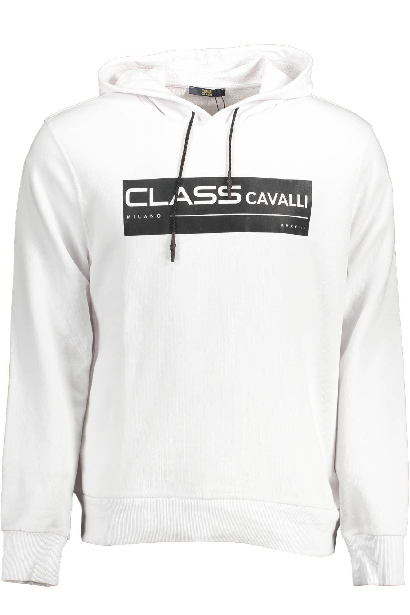 Cavalli Class Sweatshirt Stylisches Herren-Sweatshirt in Weiß mit Kapuze