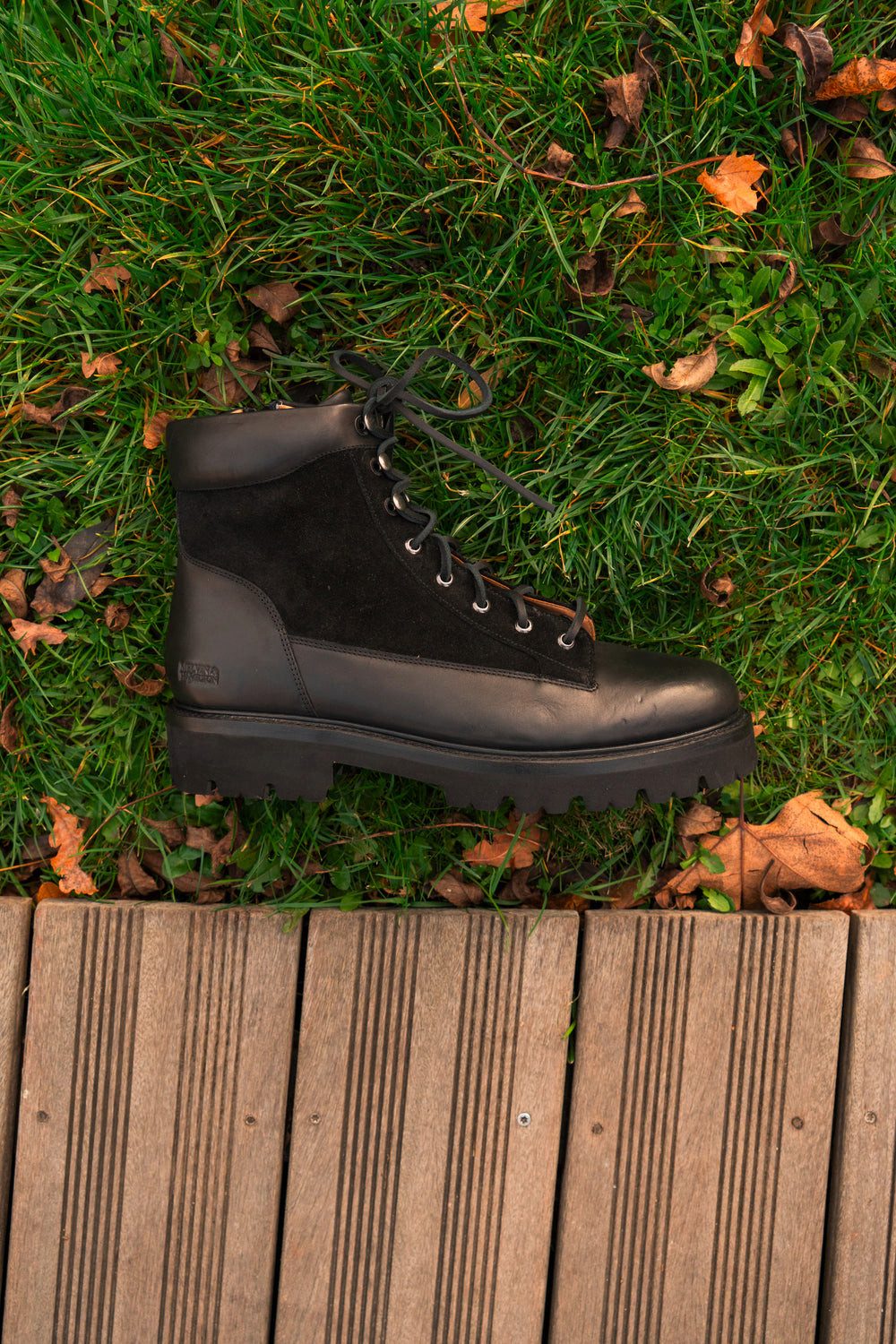 Melvin & Hamilton Maverick 1 Leder-Schnürstiefeletten für Herren Stiefelette Plateausohlen, Echtes Leder