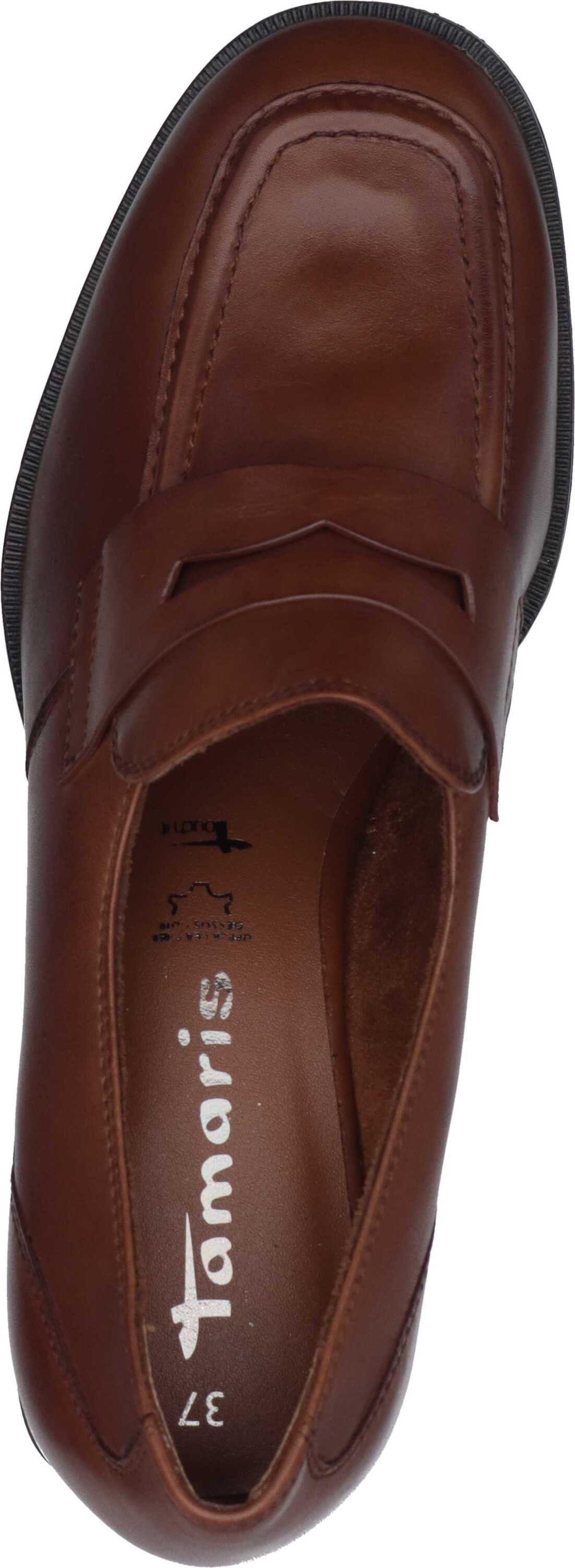 Tamaris Pumps Pumps aus COGNAC echtem Leder