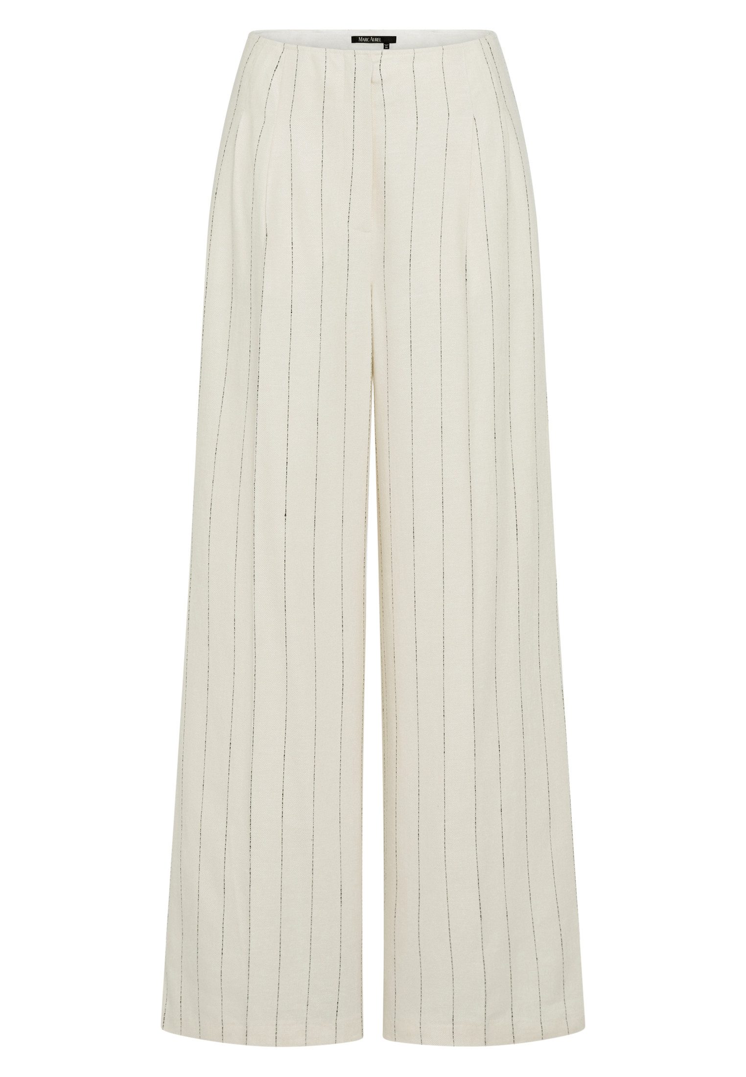 MARC AUREL Bundfaltenhose mit Streifenmuster