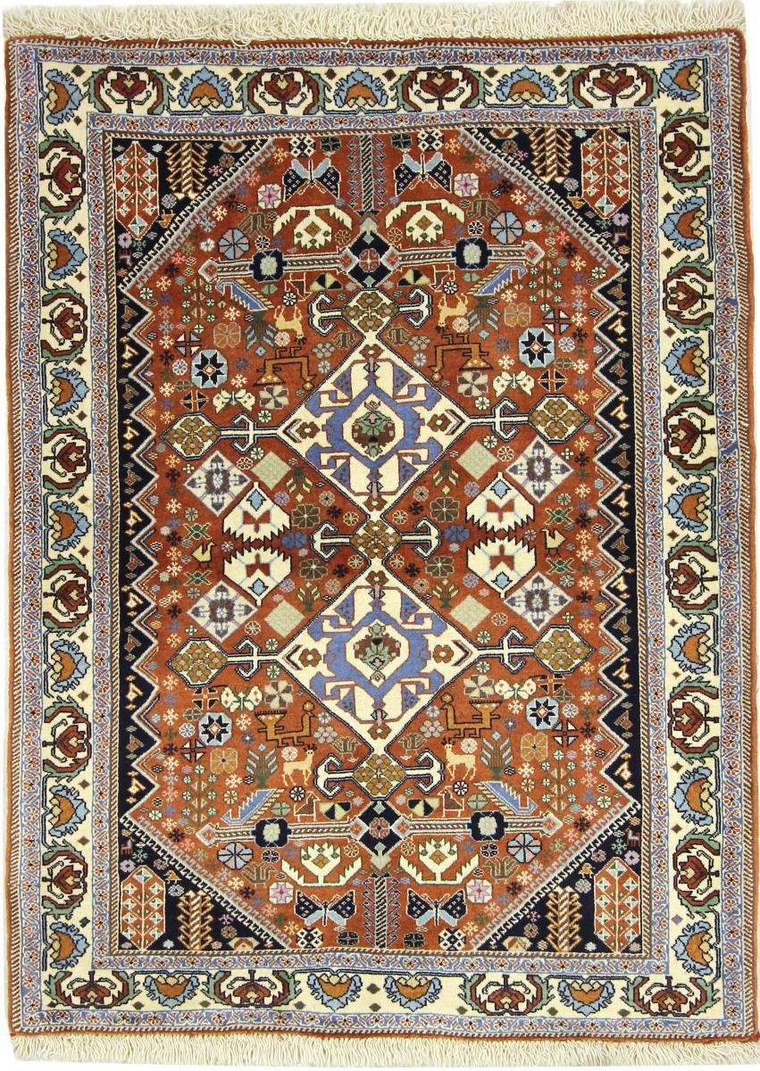 Orientteppich Ghashghai 108x151 Handgeknüpfter Orientteppich / Perserteppich, Nain Trading, rechteckig, Höhe: 12 mm