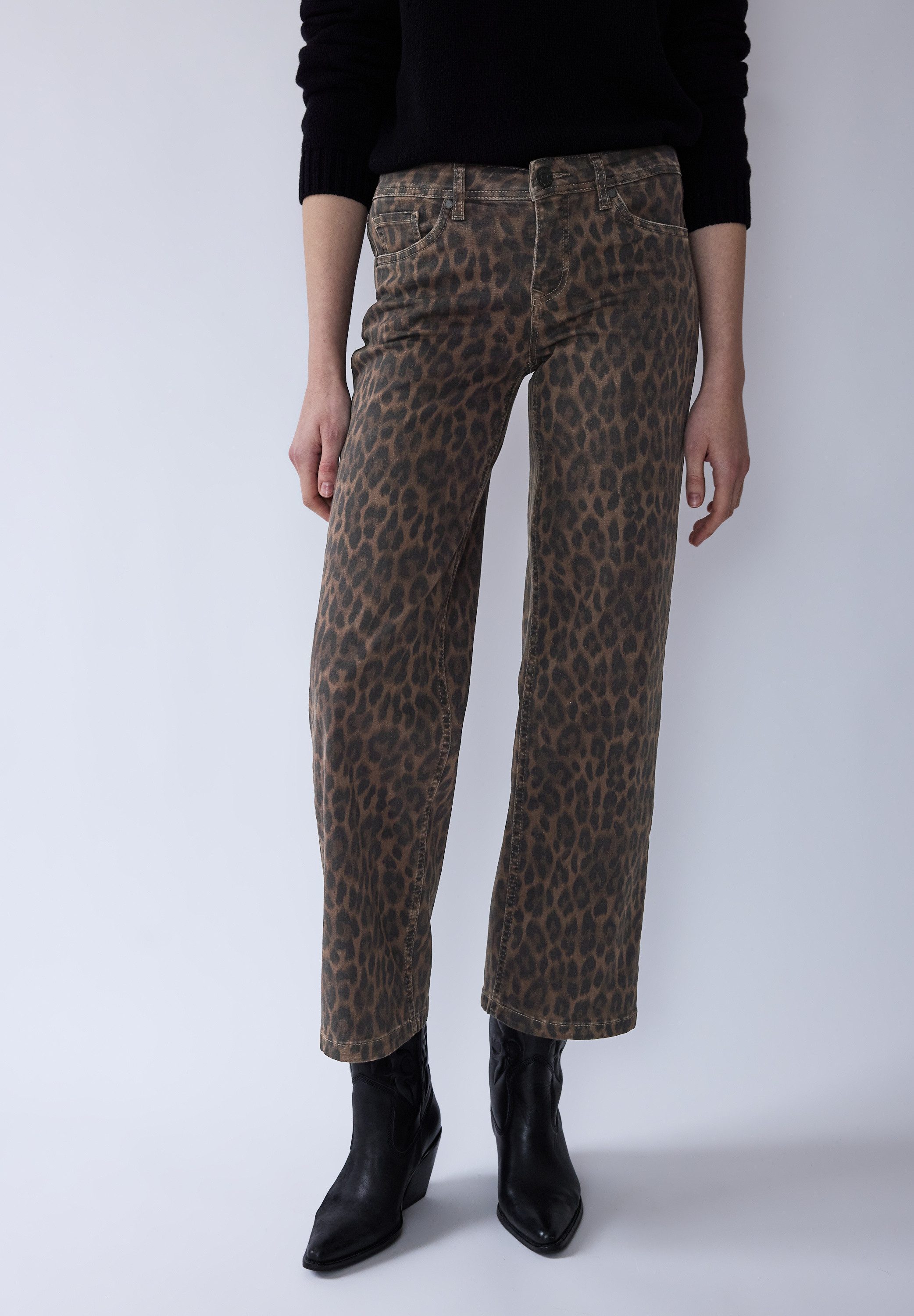 STREET ONE STUDIO Weite Jeans aus Baumwolle mit Stretchanteil günstig online kaufen