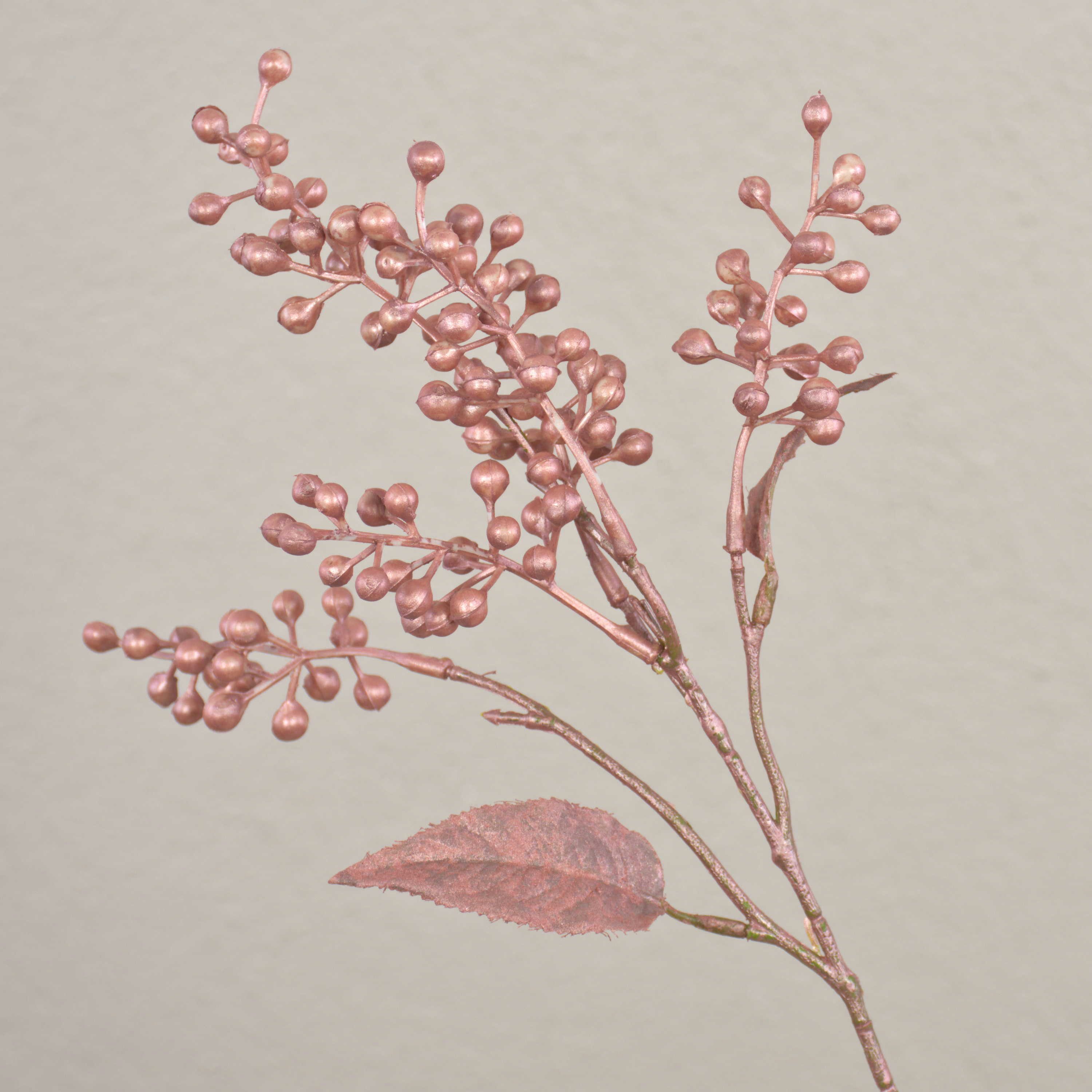 Kunstzweig Künstlicher Zweig Scheinbeere Rogan mit Früchten, metalli Scheinbeere, artplants, Höhe 40.0 cm