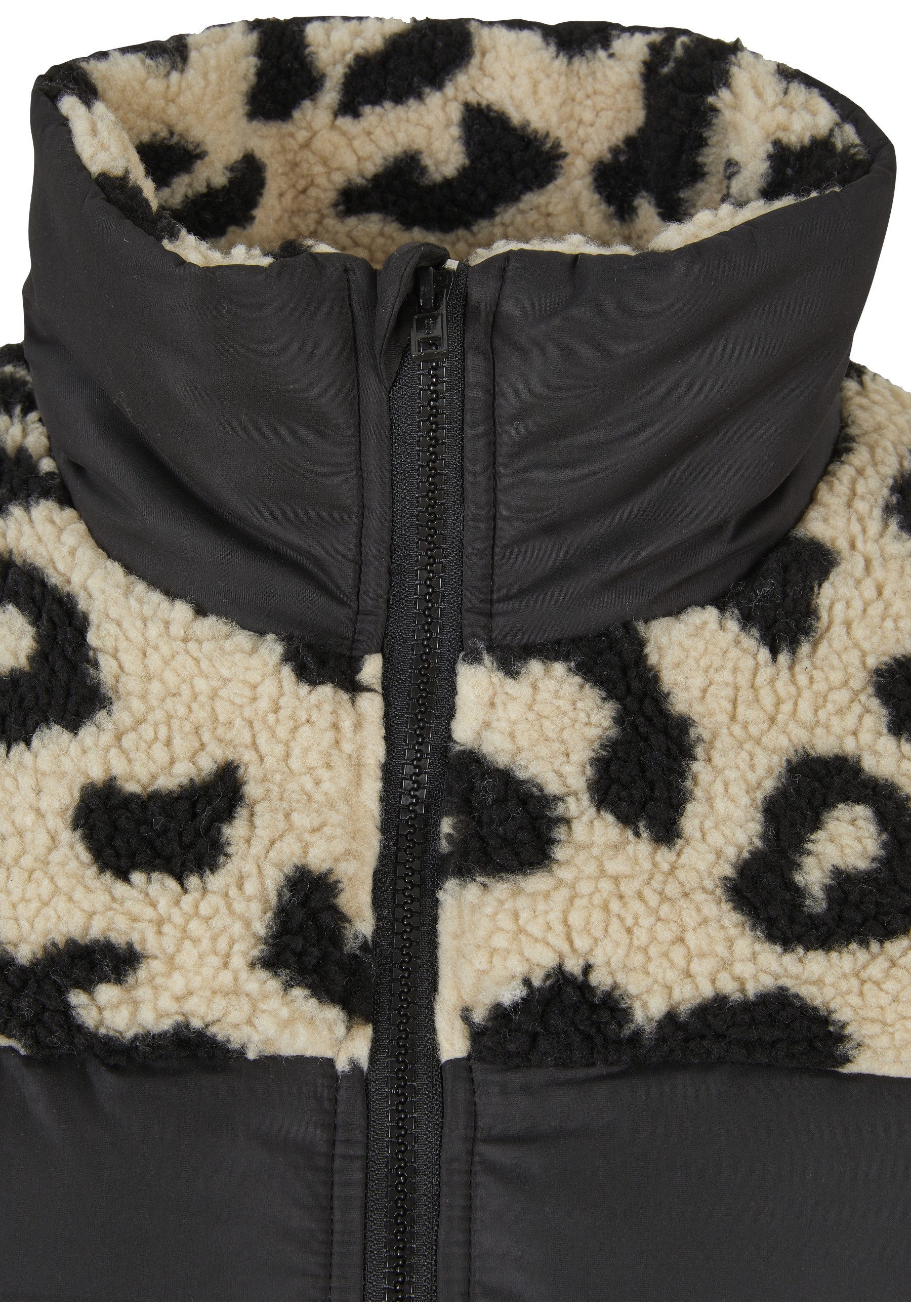 URBAN CLASSICS Winterjacke Urban Classics Damen Ladies AOP Sherpa Mixed Puffer Jacket (1-St)