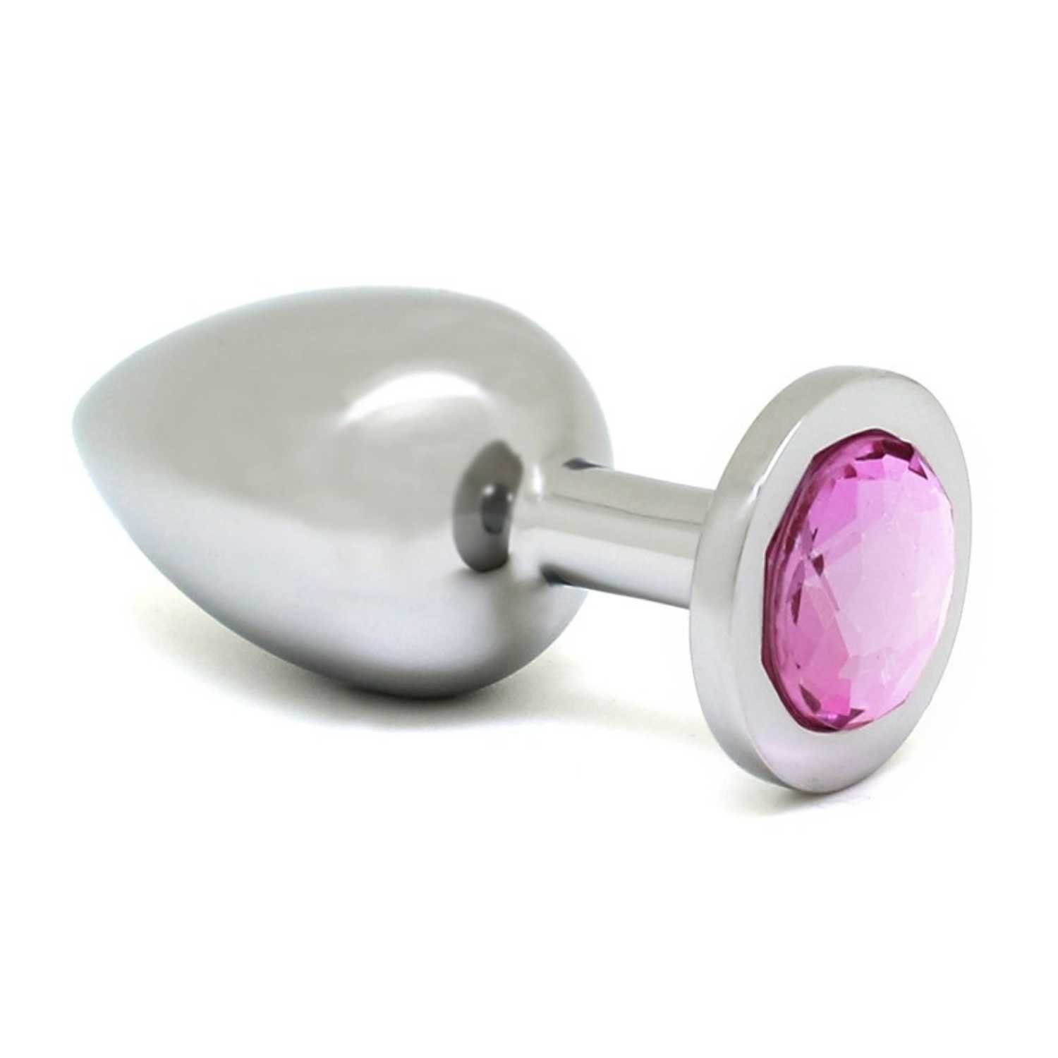 Rimba Toys Analplug Rimba Buttplug big 4,0 cm silber rosa
