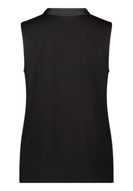 Betty&Co T-Shirt ohne Arm (1-tlg) Materialmix