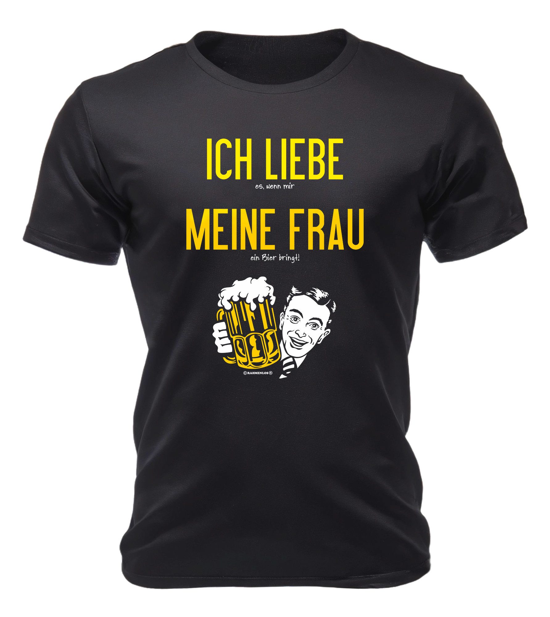 T-Shirt für Biertrinker - ich liebe es, wenn meine Frau ...