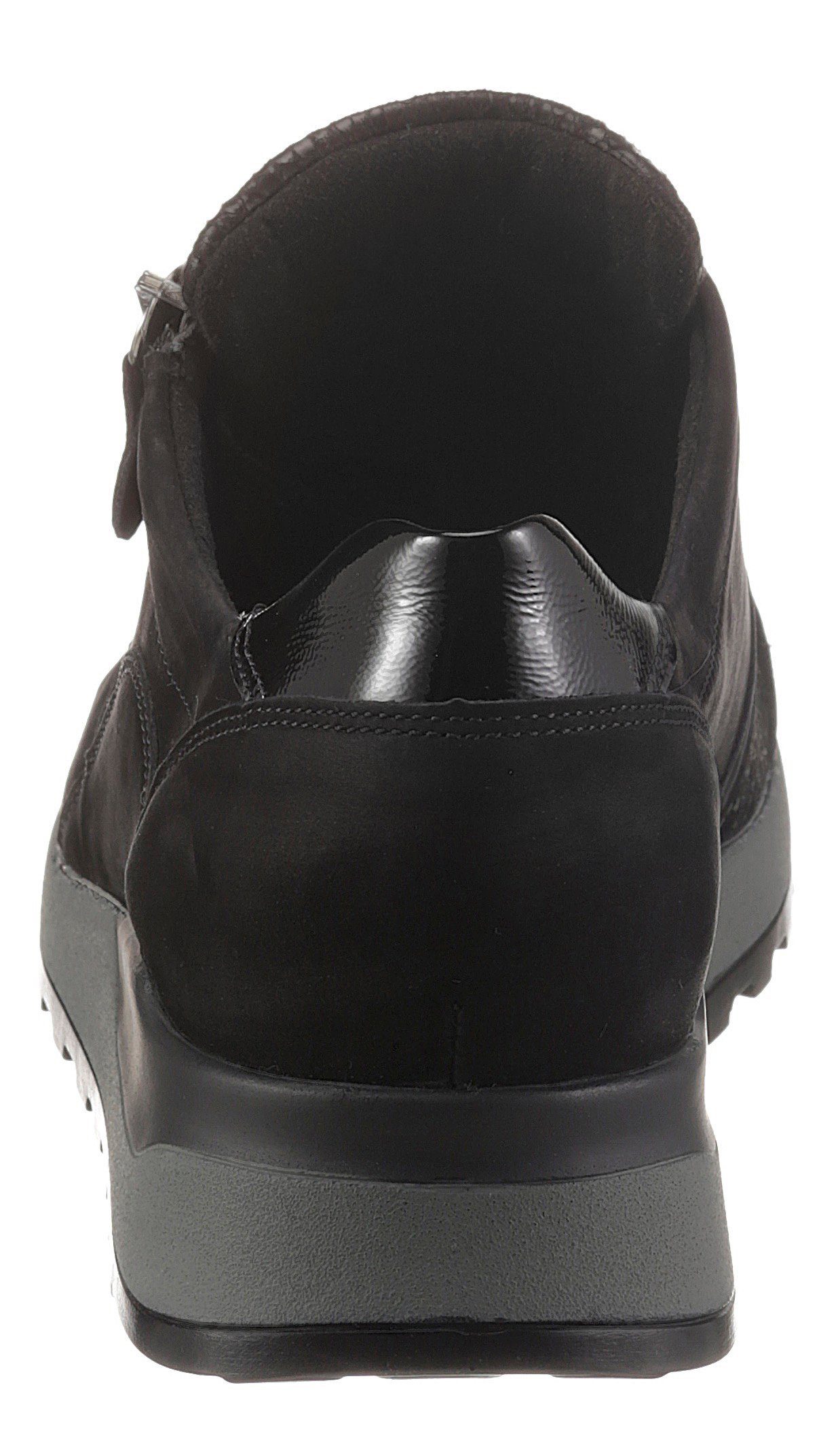 H, Ortho-Tritt-Ausstattung Weite Waldläufer HIROKO in schwarz Keilsneaker