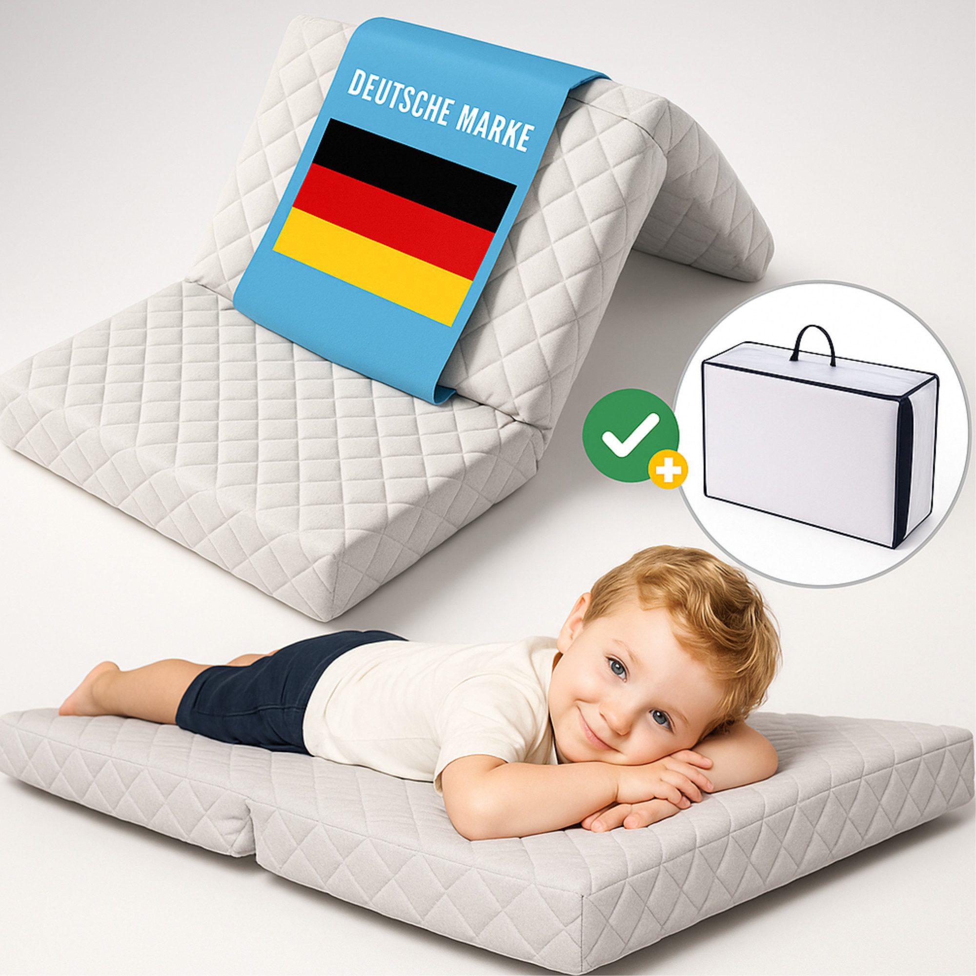 Reisebett-Matratzen COZY Faltmatratze zum Campen Reisebettmatratze, ALAVYA Home Kids, 6 cm hoch, für Baby und Kinder Gästematratze Klappmatratze