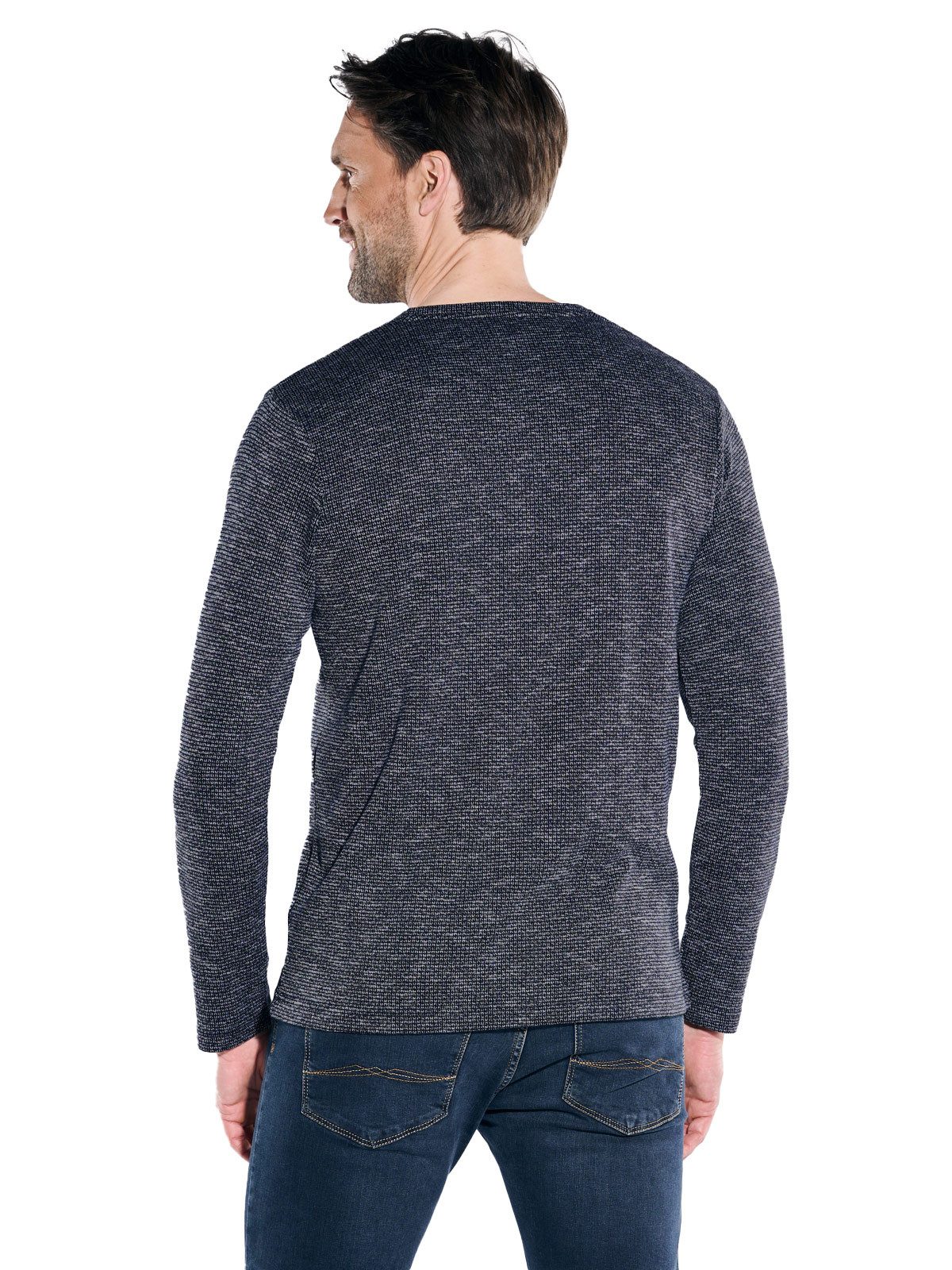 Engbers Langarmshirt engbers Herren Langarm-Shirt regular, Saphirblau günstig online kaufen