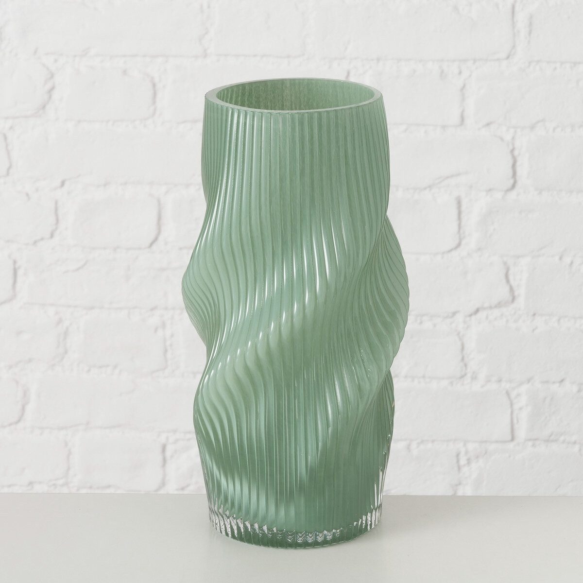 BOLTZE GRUPPE GmbH Dekovase Vase aus Glas geknittert VERESE, 30 cm (einzeln)