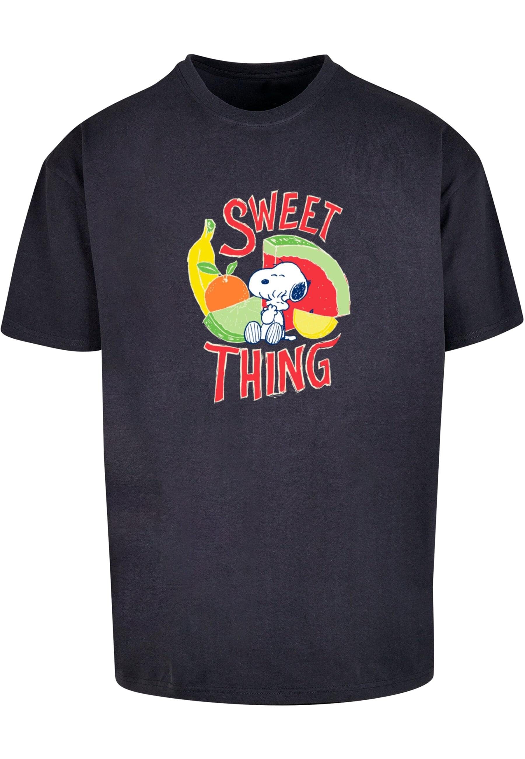 Merchcode T-Shirt Herren Ladies Peanuts - Sweet thing Heavy Oversize Tee (1-tlg) navy