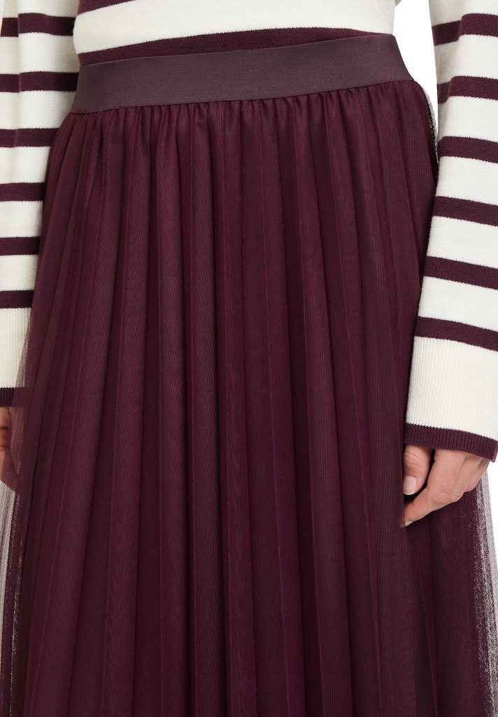 Betty&Co Bleistiftrock Rock Mittellang Casual Dark Aubergine günstig online kaufen
