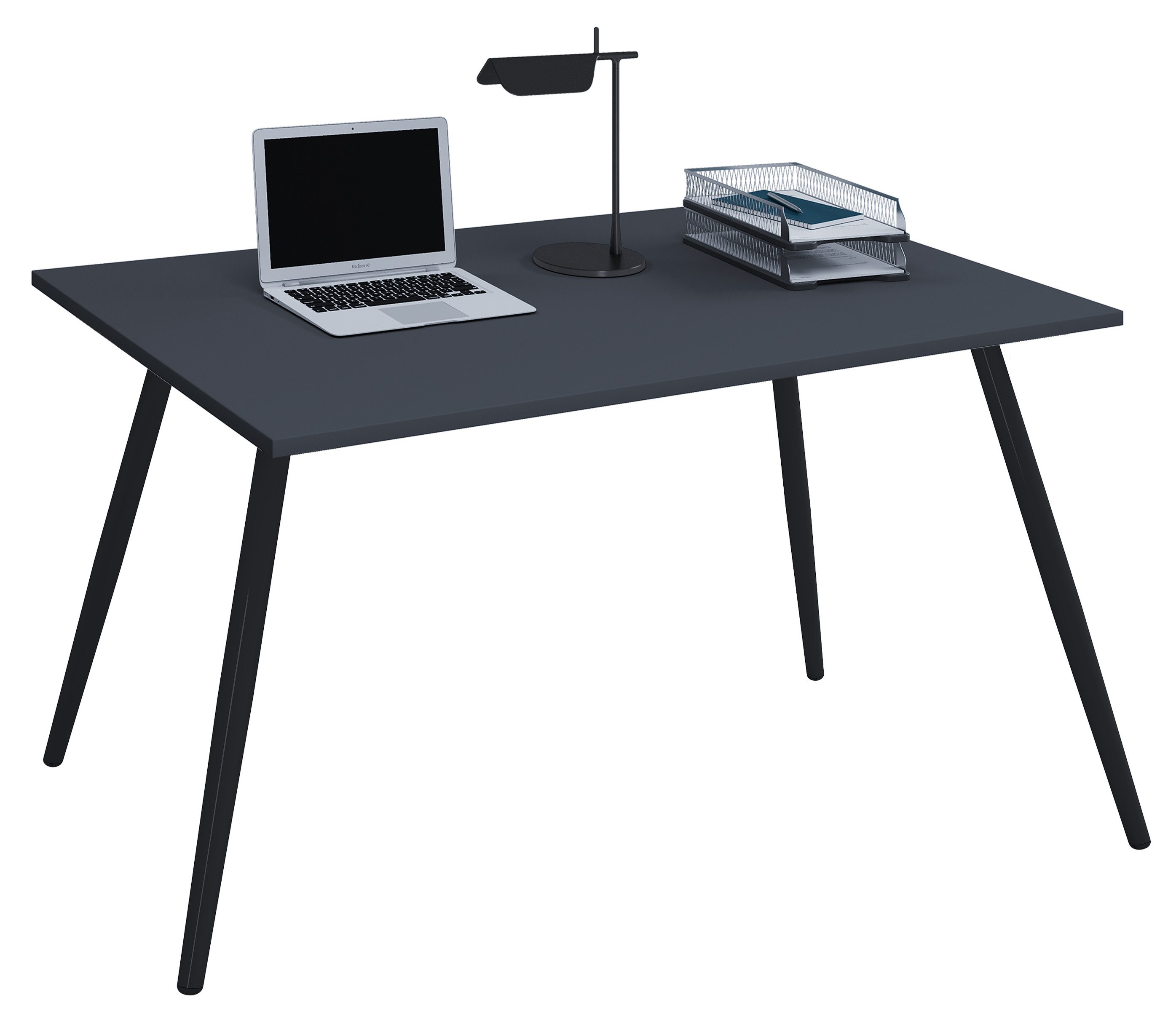 VCM Schreibtisch Bürotisch Retro Look Salia Retro LookH. 70 x B. 80