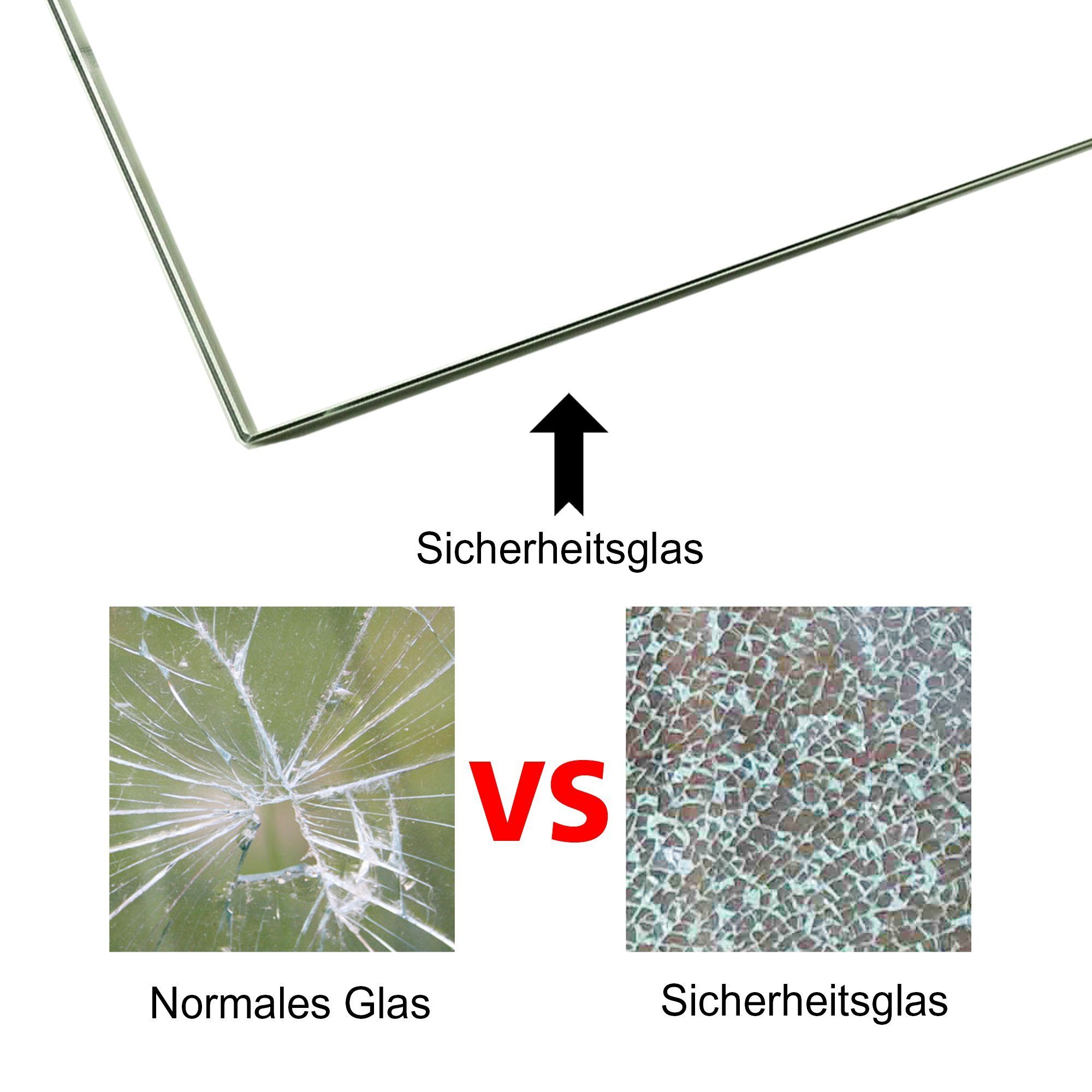 Stück, Bodenschutzplatte ESG Ofenglas Melko Kamin, Bodenschutzplatte ESG Tischplatte Schwarz Sicherheitsglas Funkenschutz