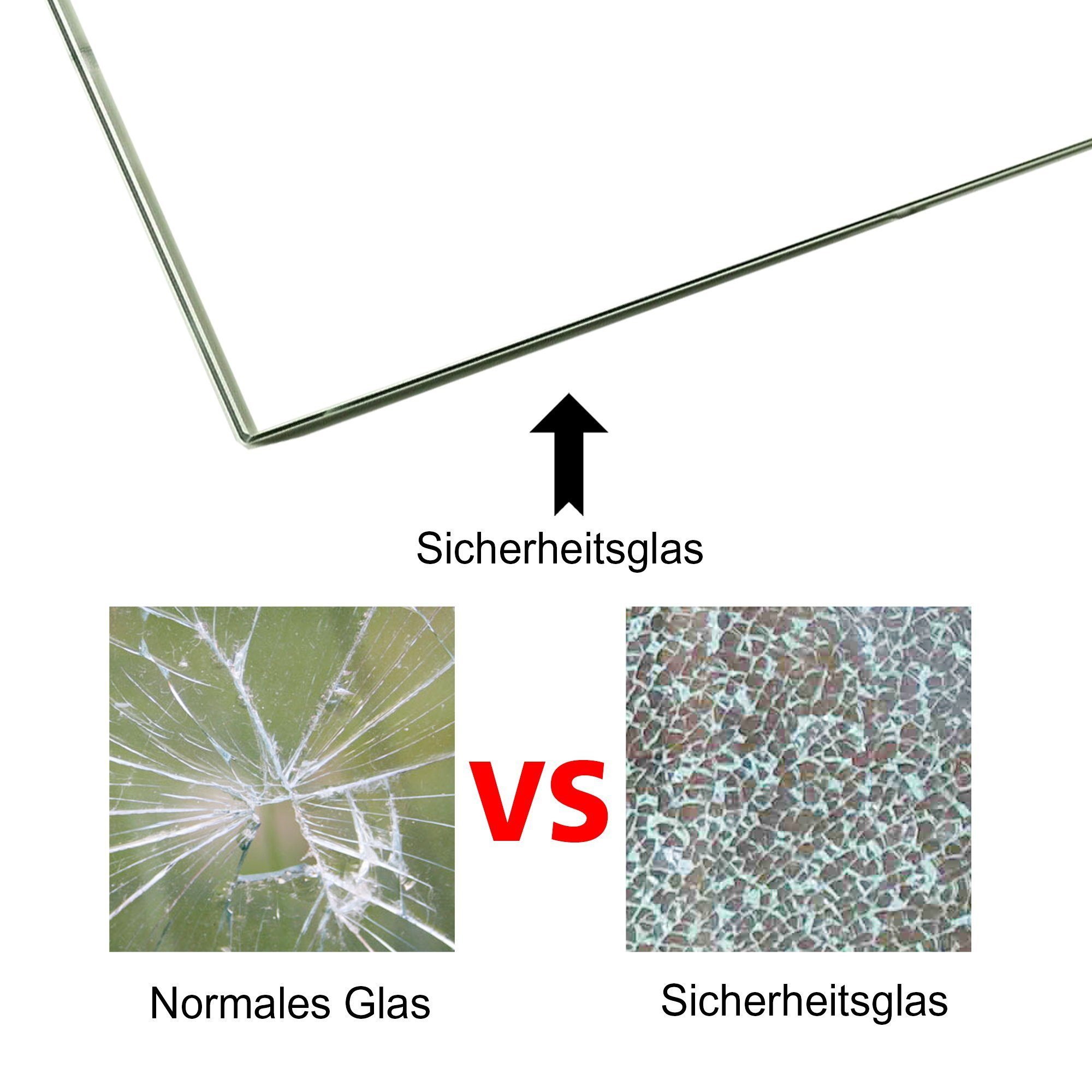 Melko Bodenschutzplatte Tischplatte Funkenschutz ESG Bodenschutzplatte Ofenglas Kamin, Stück, ESG Sicherheitsglas – Bild 3 von 5