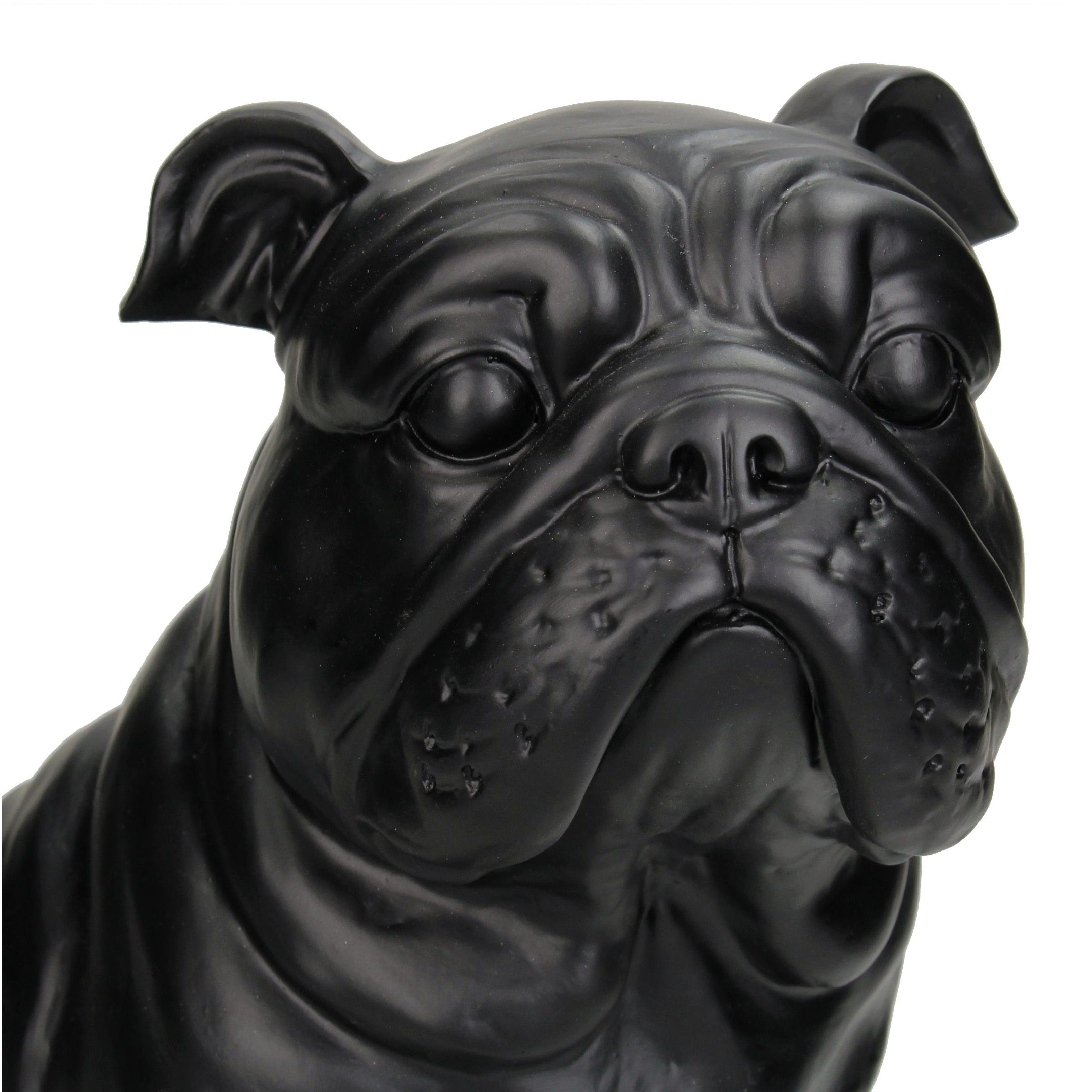 Dekoobjekt Polyresin 23x17x26cm Schwarz Hund Engelnburg Engelnburg Dekofigur