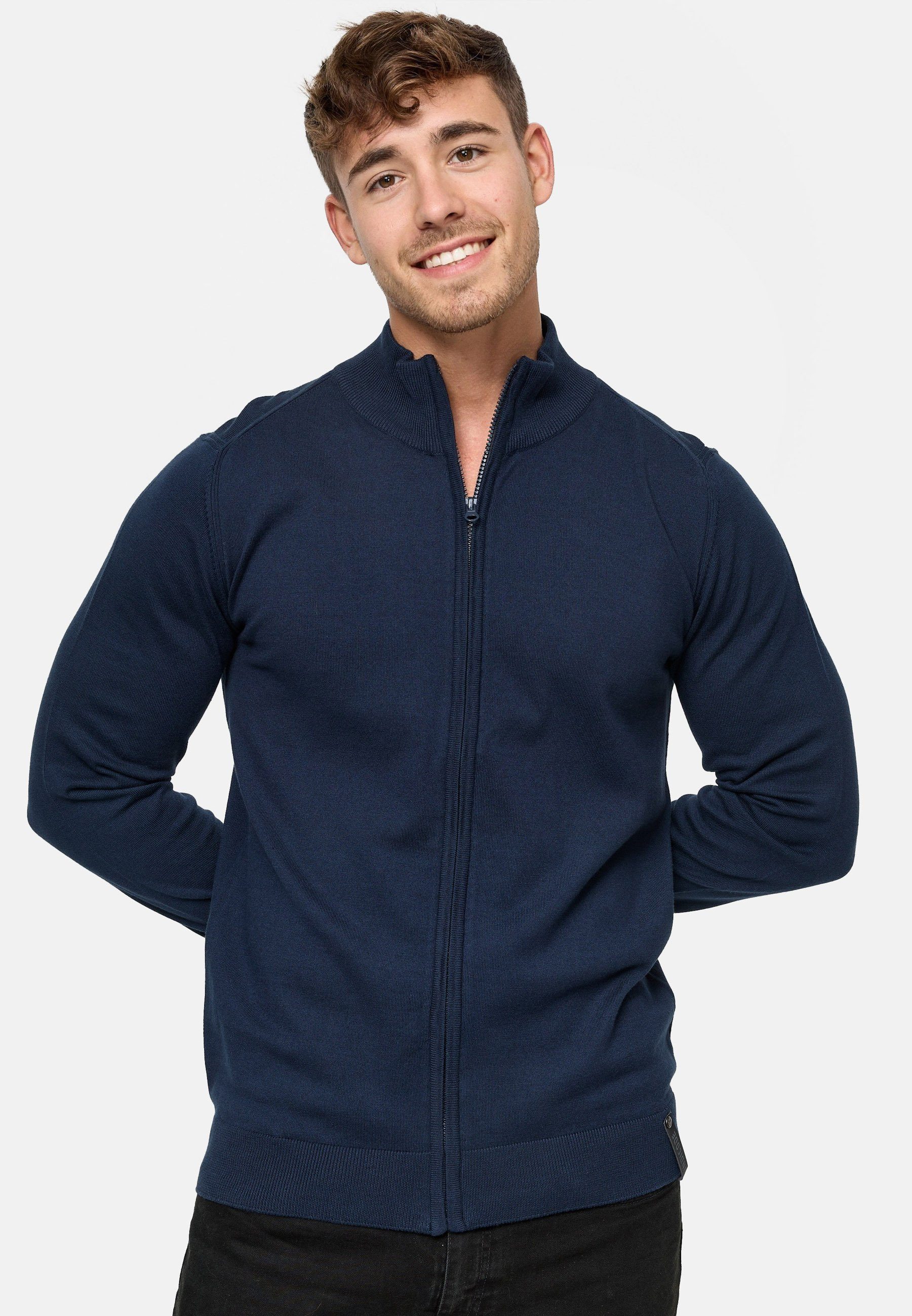 Indicode Strickjacke Lau Navy