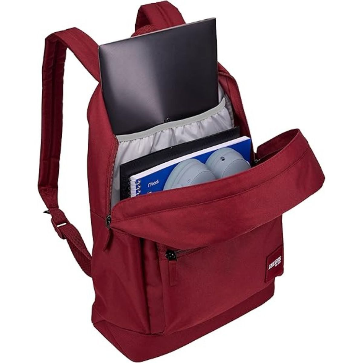 Case Logic Notebookrucksack Commence Backpack Rucksack Pome Red 24L (Rucksack mit Mäppchen), Notebook-Tasche Bag für 15" 15,4" 15,6" 16" 16,2" Zoll Notebook Laptop