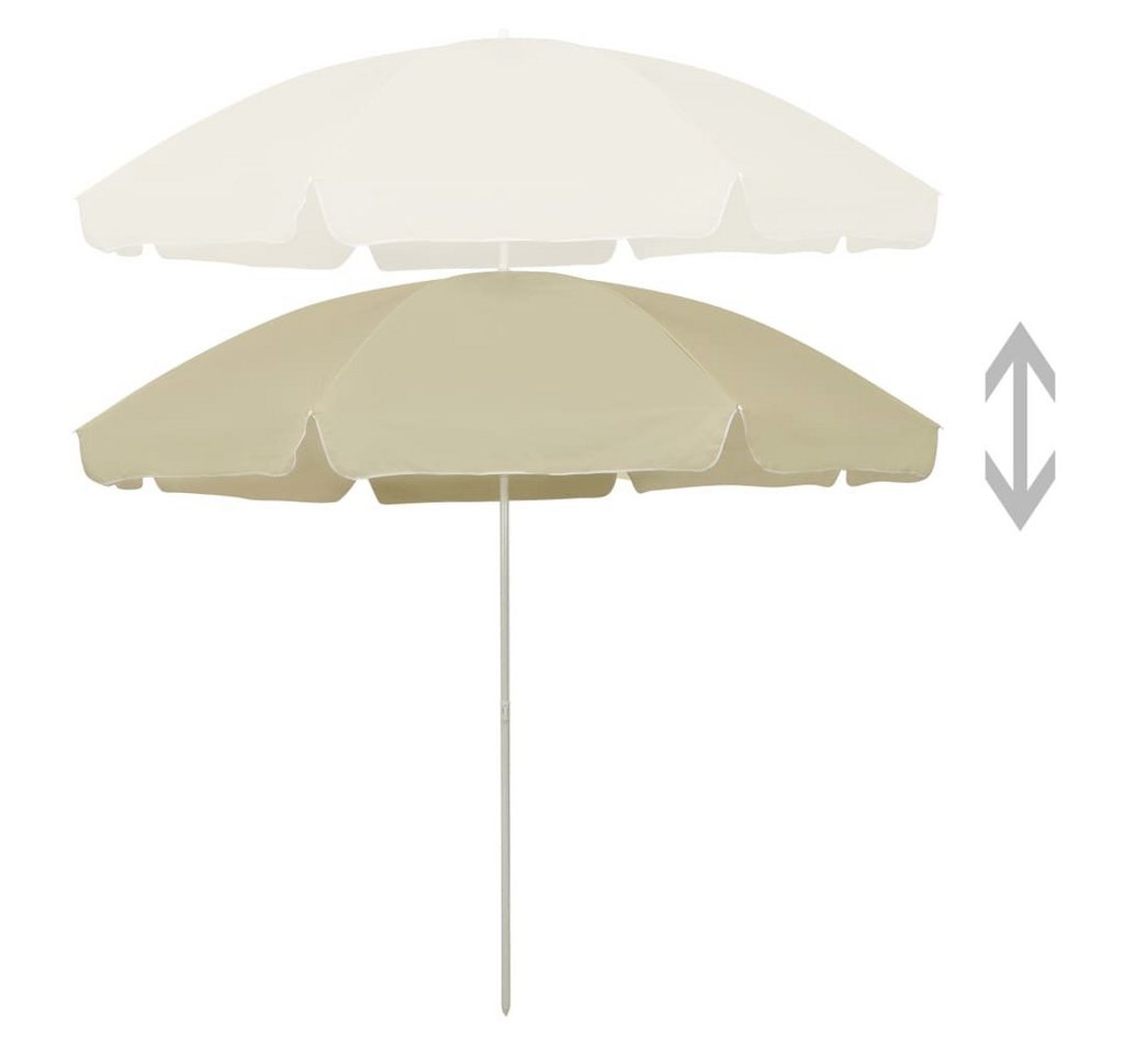 Thumbnail - furnicato Sonnenschirm Strandschirm Sandgelb 300 cm